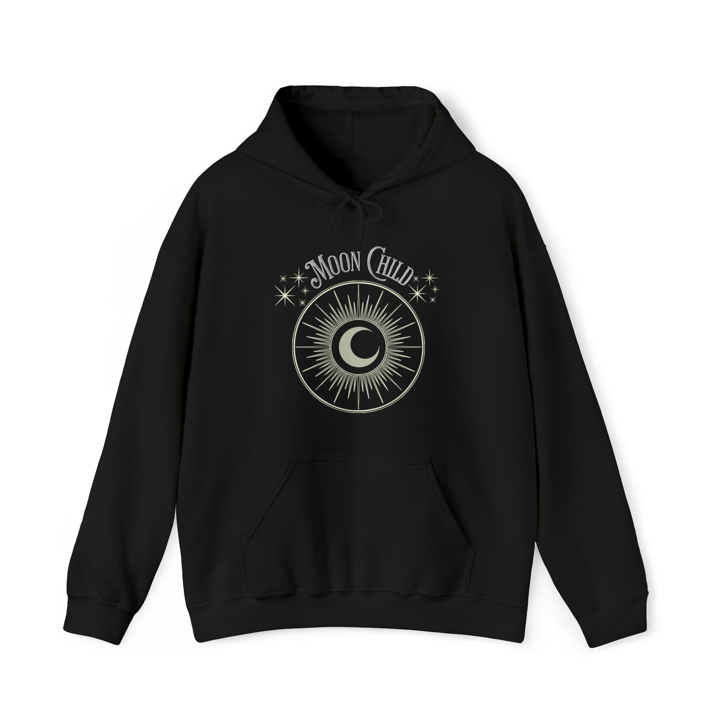 SolLingo Hoodie Moon Child Adult Unisex Heavy Blend™ Hooded Sweatshirt in 8 colors