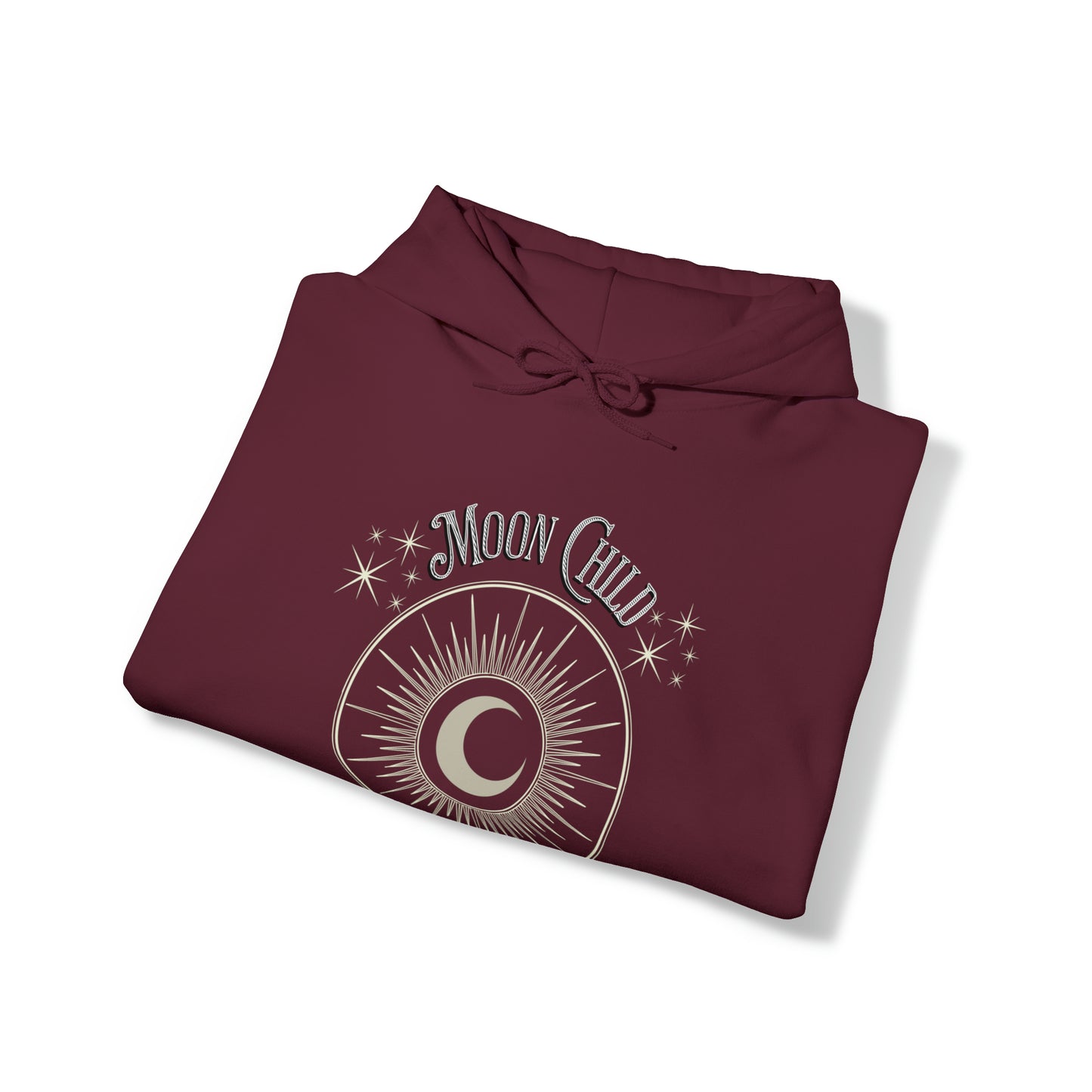 SolLingo Hoodie Moon Child Adult Unisex Heavy Blend™ Hooded Sweatshirt in 8 colors