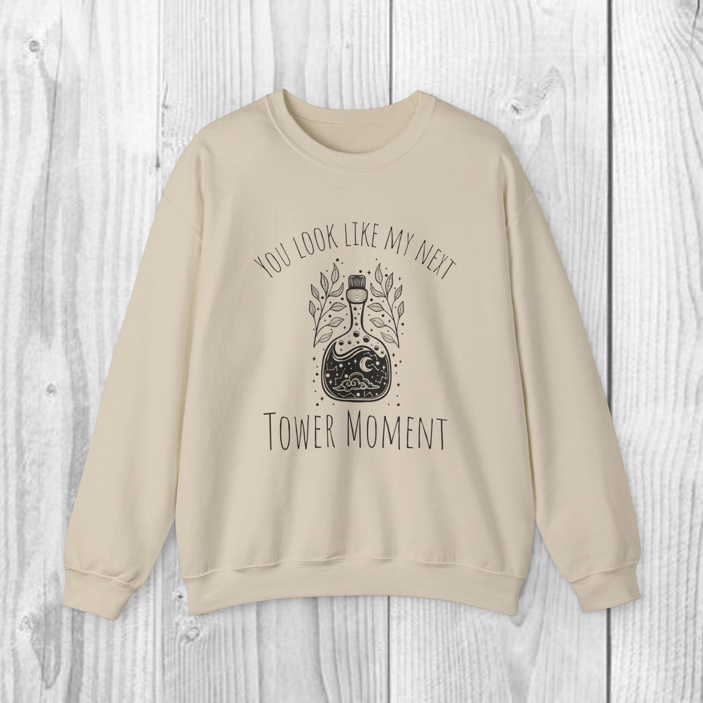 You Look Like My Next Tower Moment Adult Unisex Heavy Blend™ Crewneck Sweatshirt in 3 colors