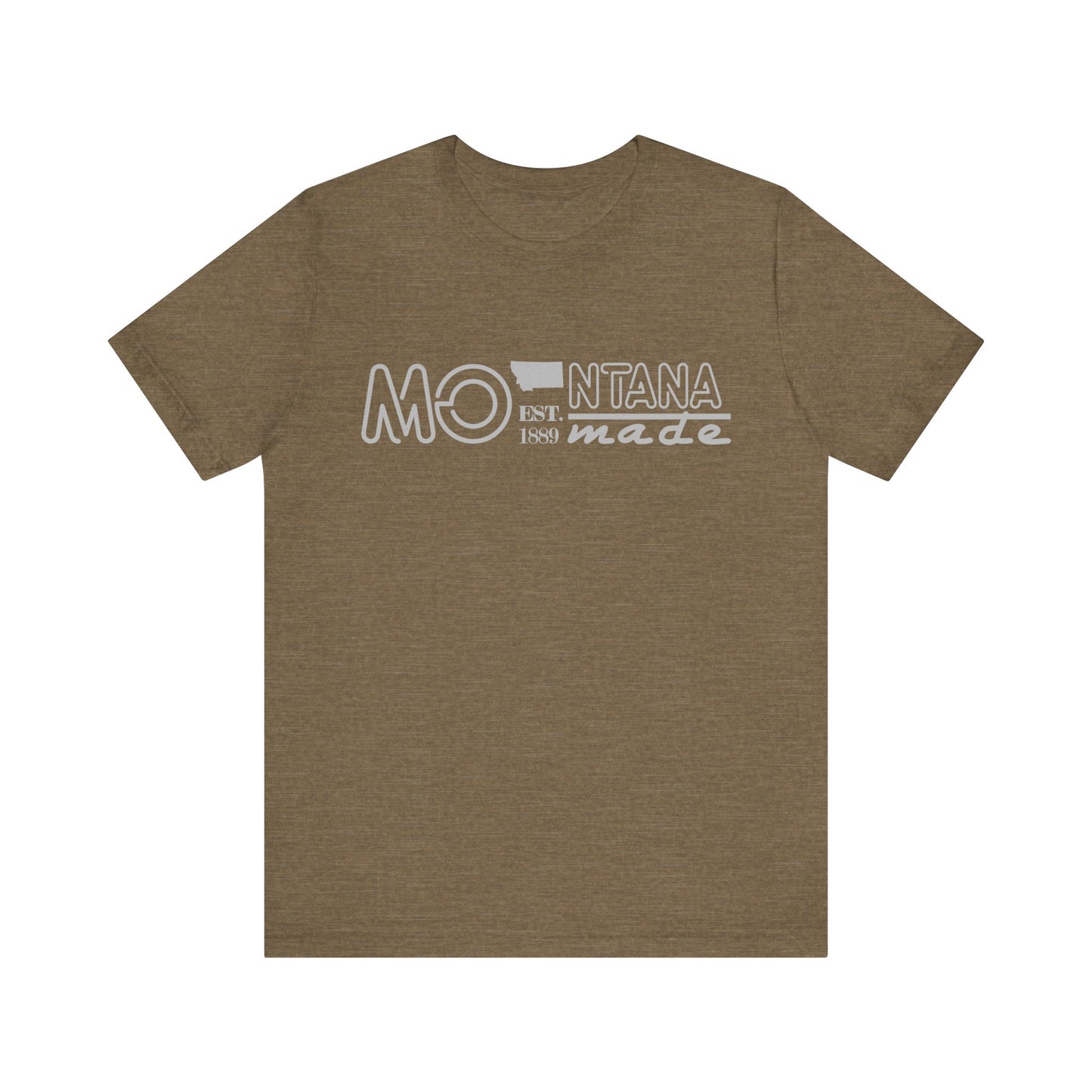 Naked Acres Montana Made 1889 Adult Unisex Jersey Short Sleeve Tee in 8 colors