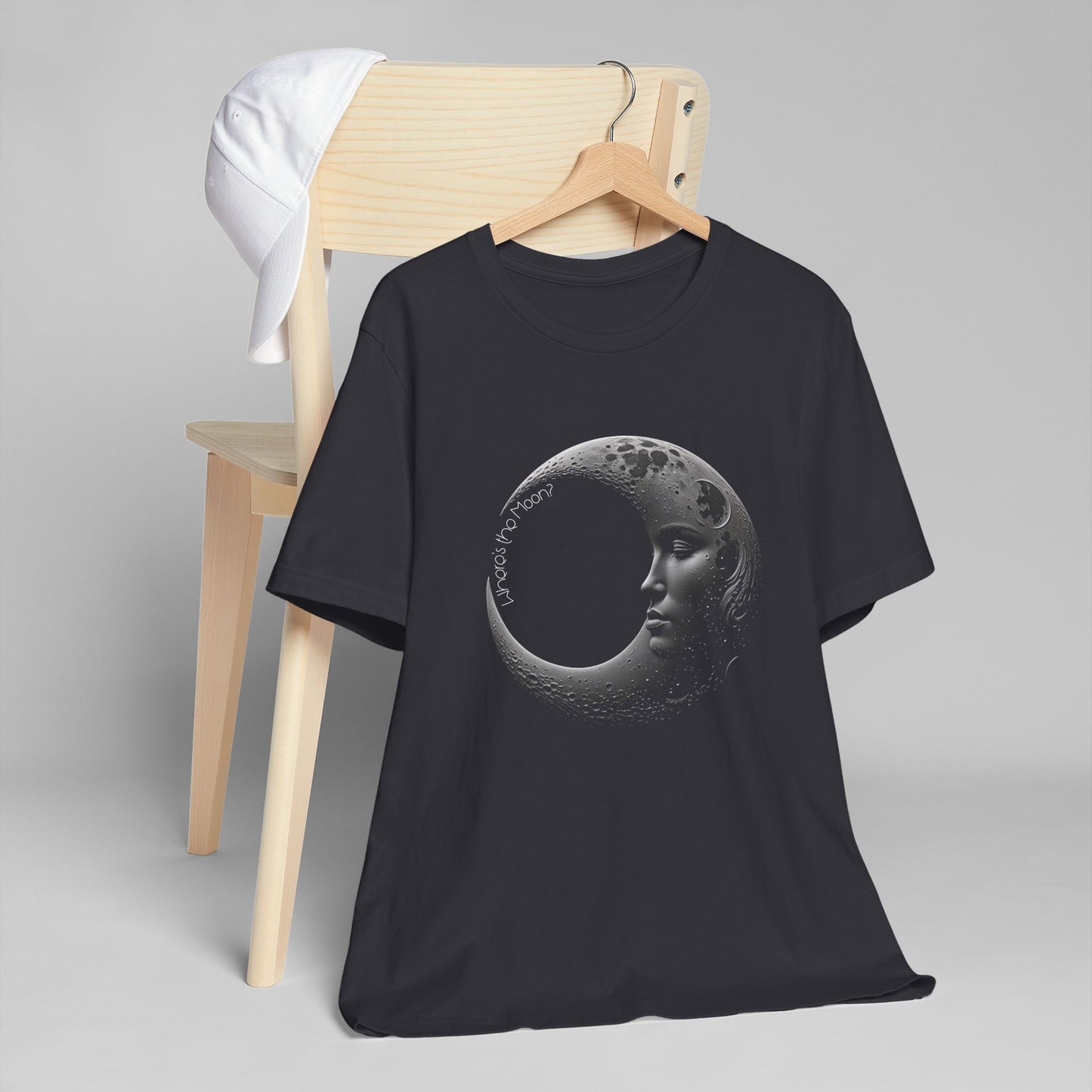 Where's The Moon Adult Unisex Jersey Short Sleeve Tee