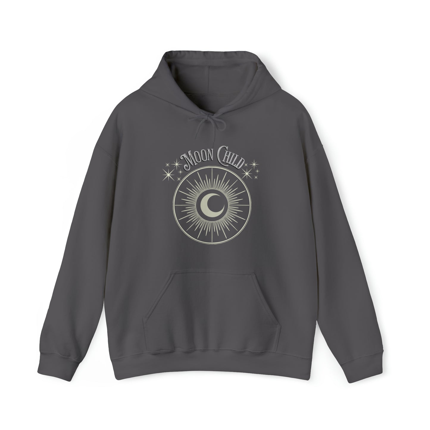 SolLingo Hoodie Moon Child Adult Unisex Heavy Blend™ Hooded Sweatshirt in 8 colors