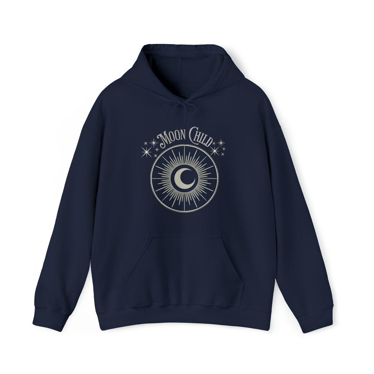 SolLingo Hoodie Moon Child Adult Unisex Heavy Blend™ Hooded Sweatshirt in 8 colors