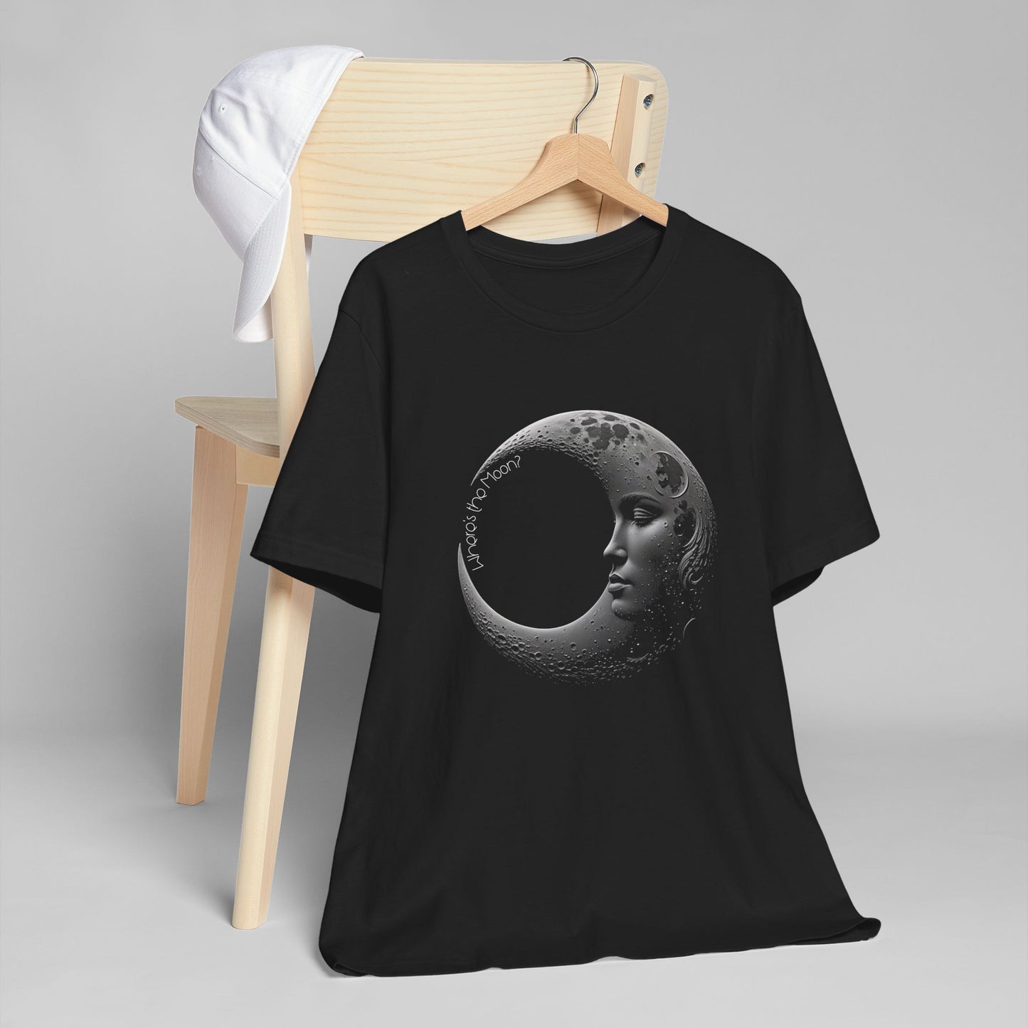 Where's The Moon Adult Unisex Jersey Short Sleeve Tee