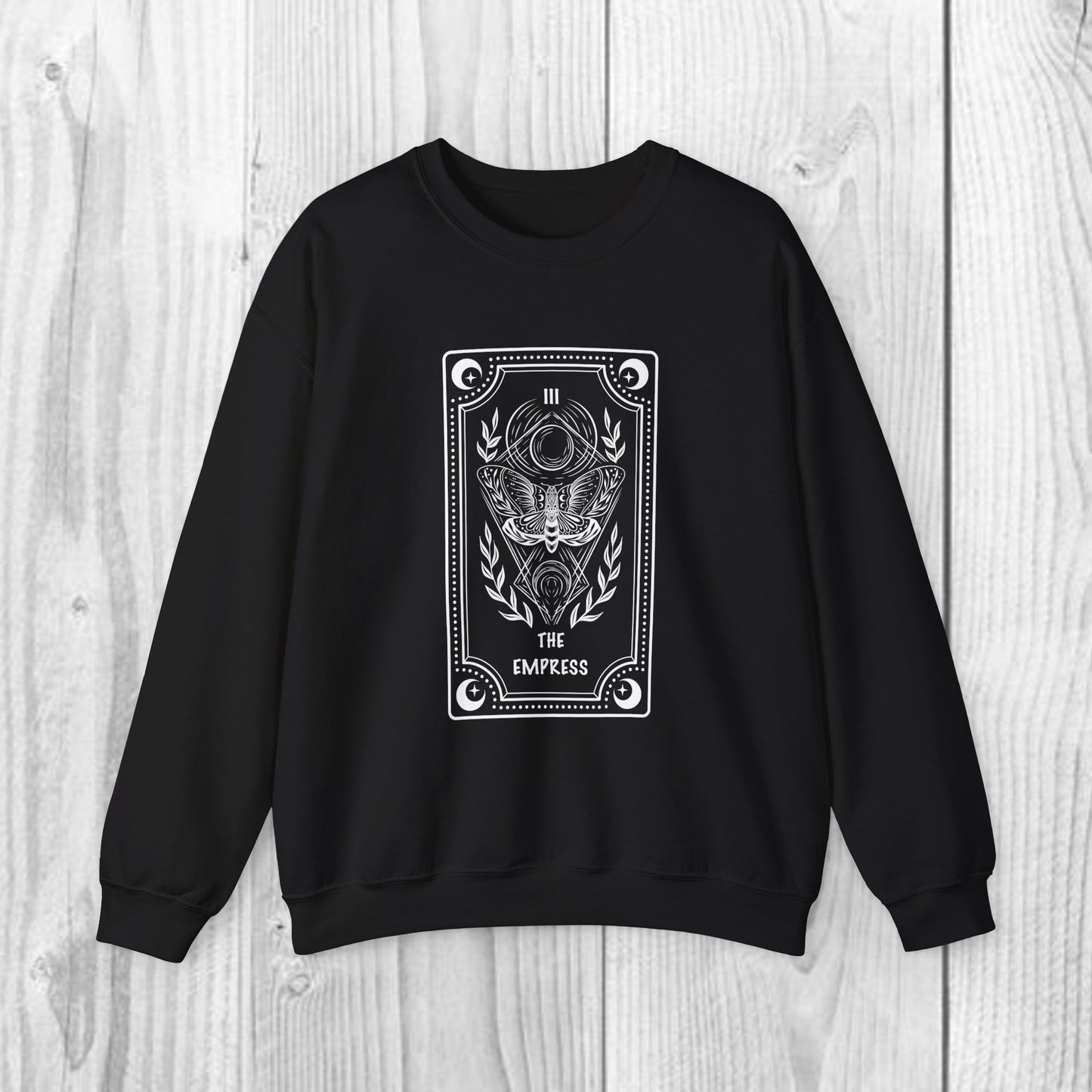 The Empress Tarot Adult Unisex Heavy Blend™ Crewneck Sweatshirt in 7 colors