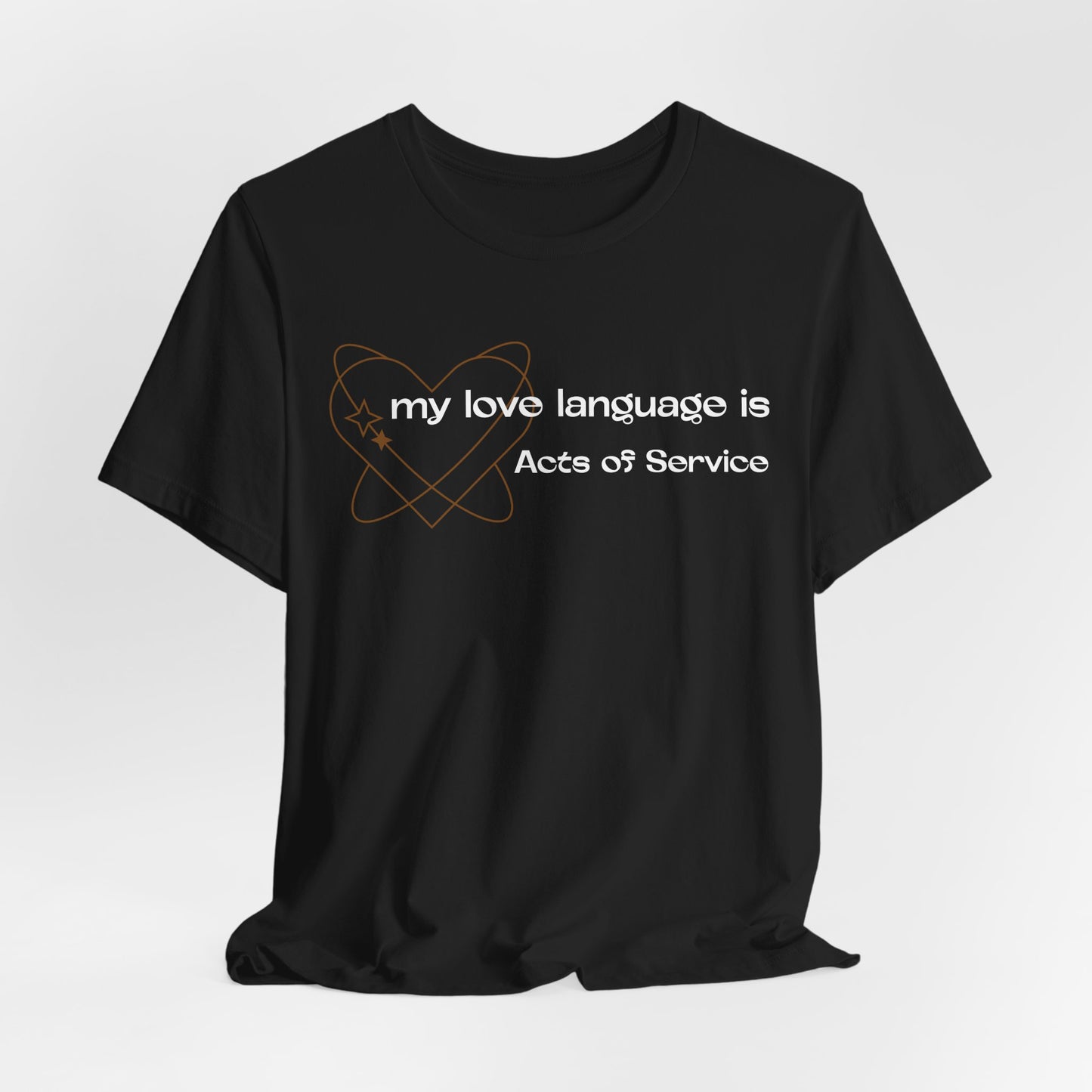 Acts of Service I Can Do it Myself Adult Unisex Jersey Short Sleeve Tee in Black and Dark Grey