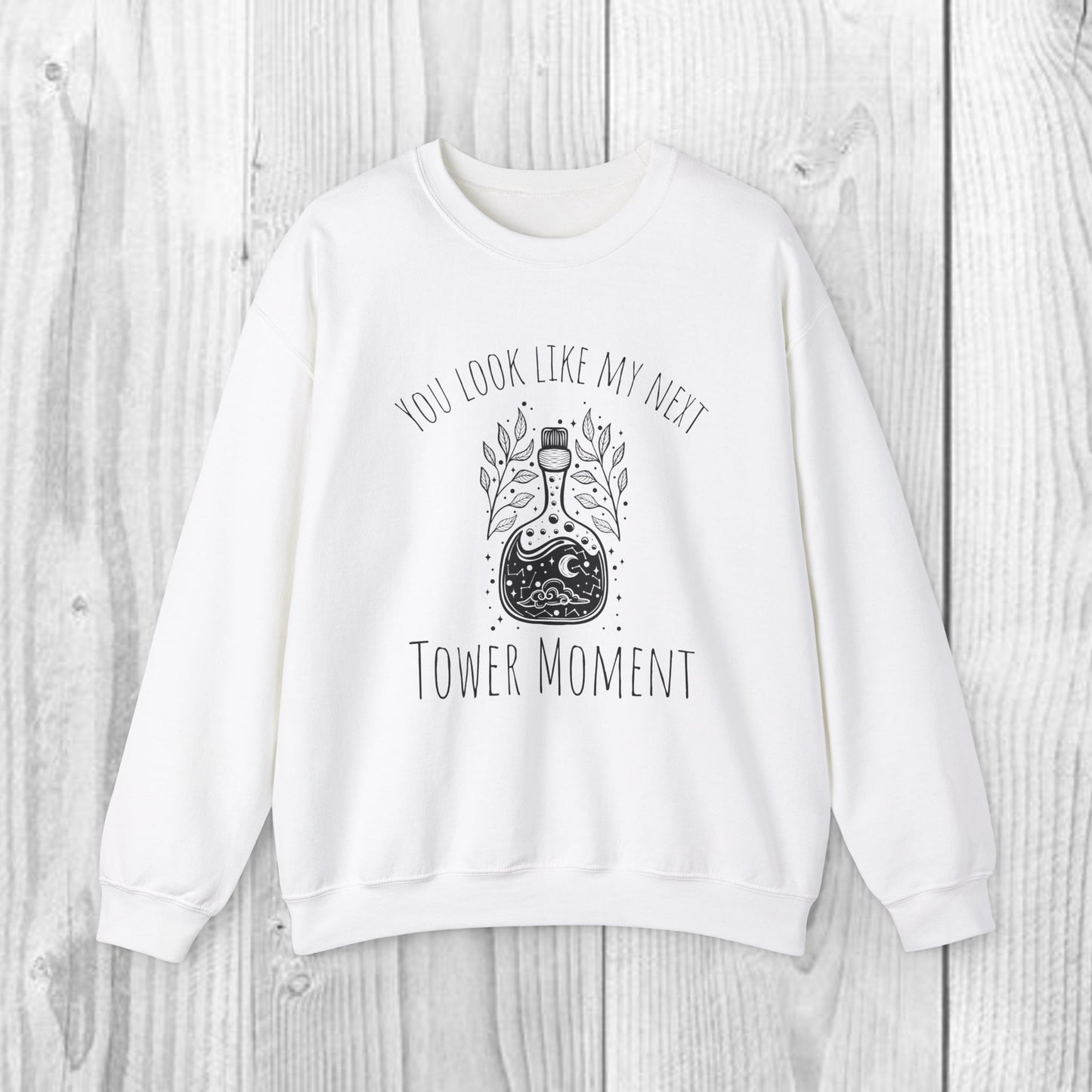 You Look Like My Next Tower Moment Adult Unisex Heavy Blend™ Crewneck Sweatshirt in 3 colors