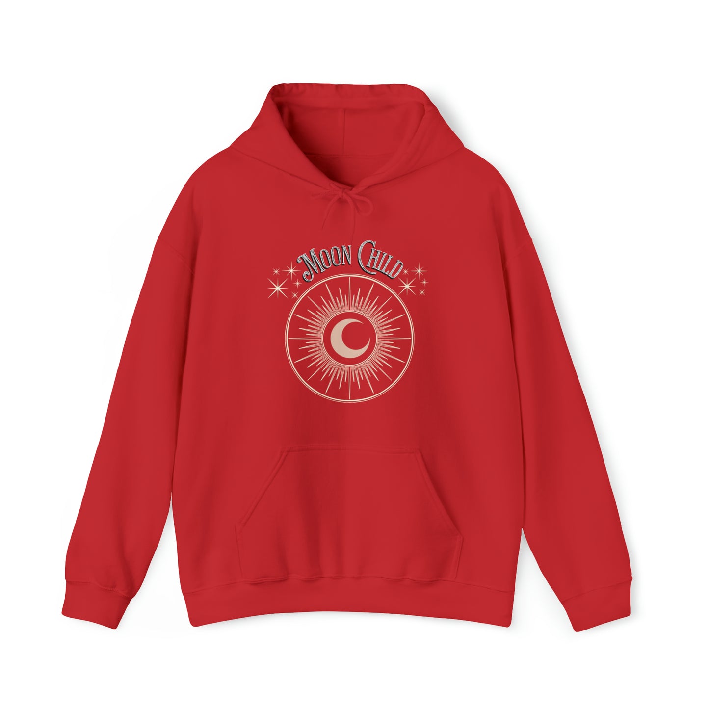 SolLingo Hoodie Moon Child Adult Unisex Heavy Blend™ Hooded Sweatshirt in 8 colors