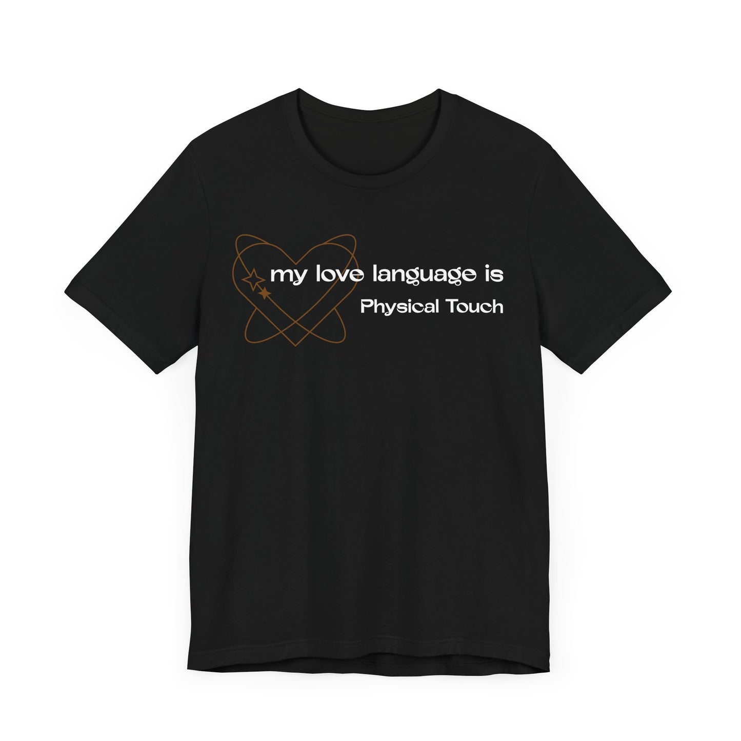 Physical Touch Don't Touch Me Adult Unisex Jersey Short Sleeve Tee in Black and Dark Grey