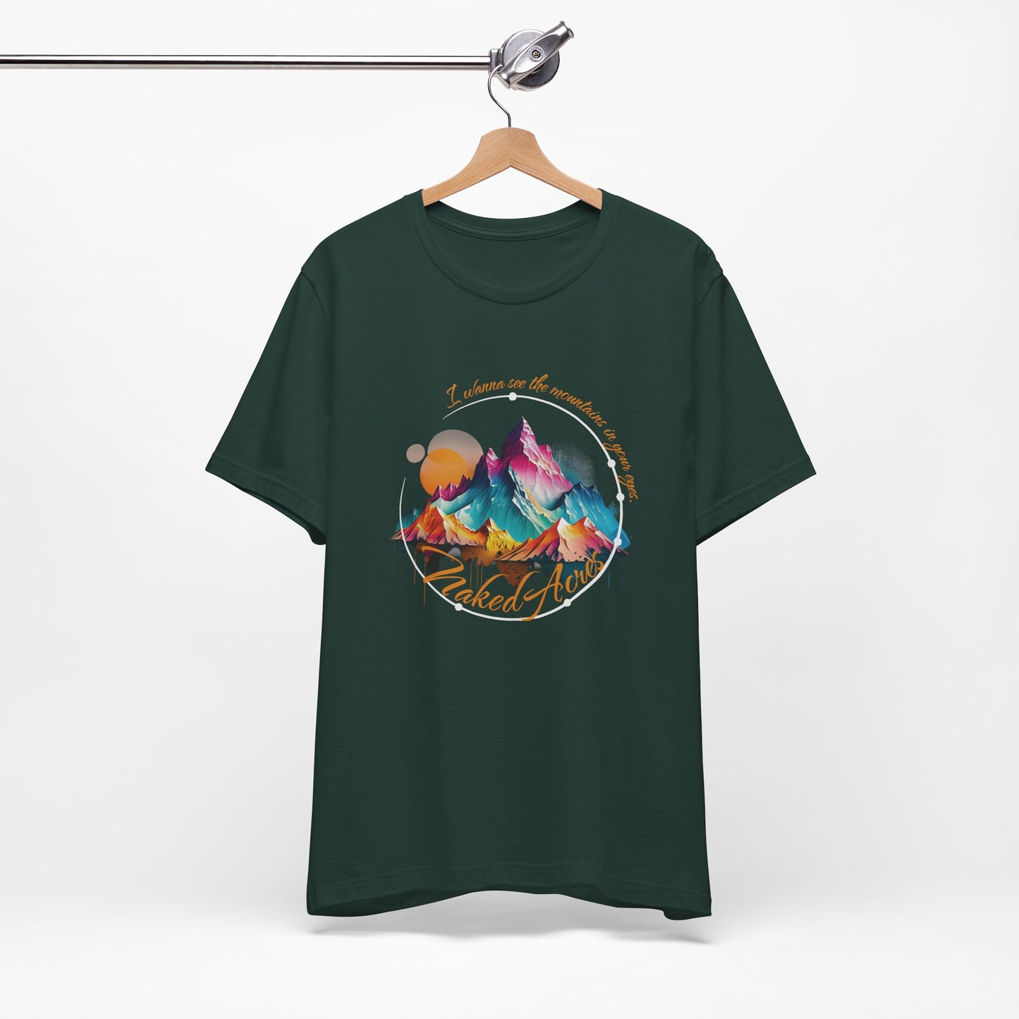 I Wanna See the Mountains in Your Eyes Adult Unisex Jersey Short Sleeve Tee