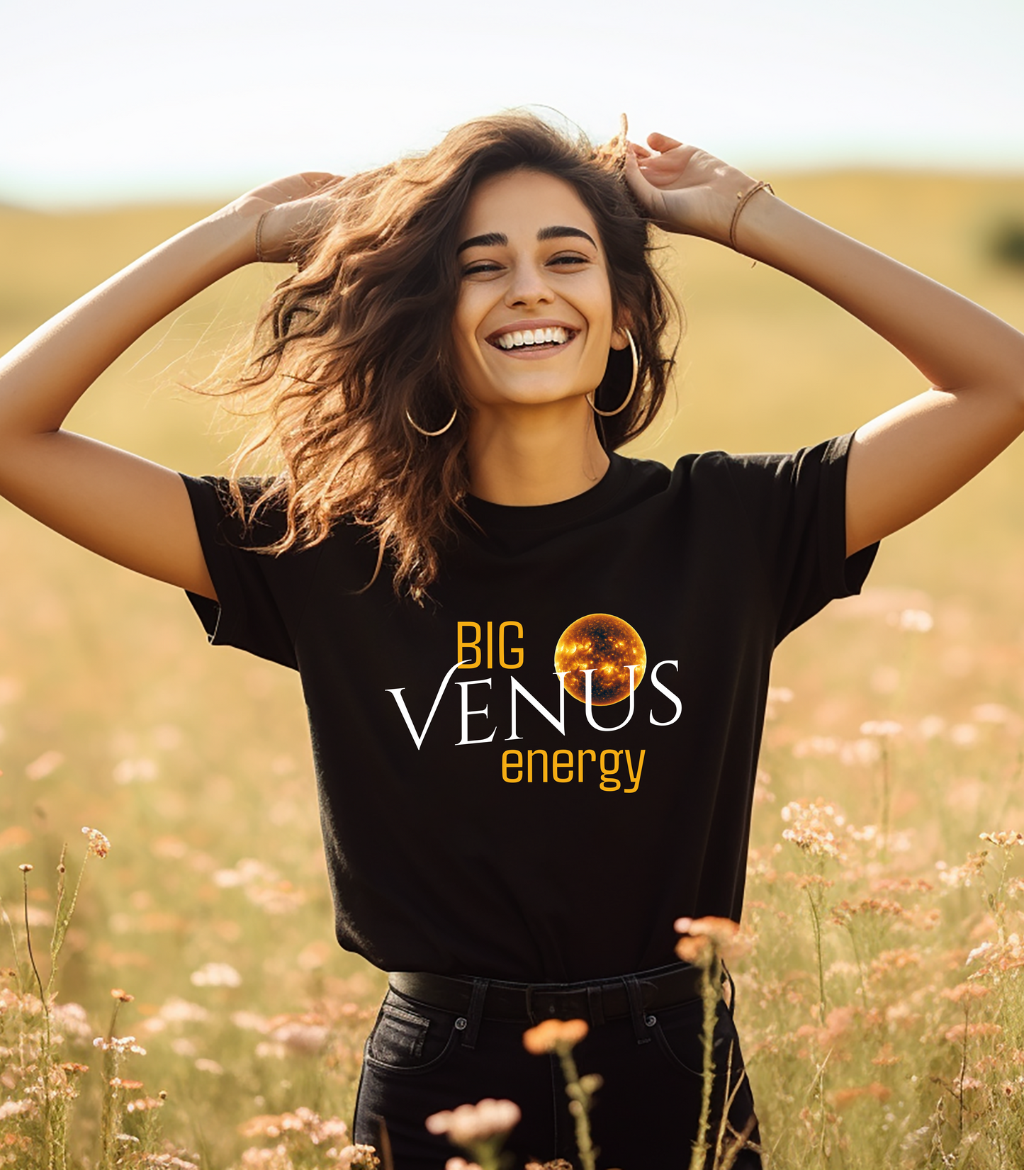 Big Venus Energy Adult Unisex Jersey Short Sleeve Tee