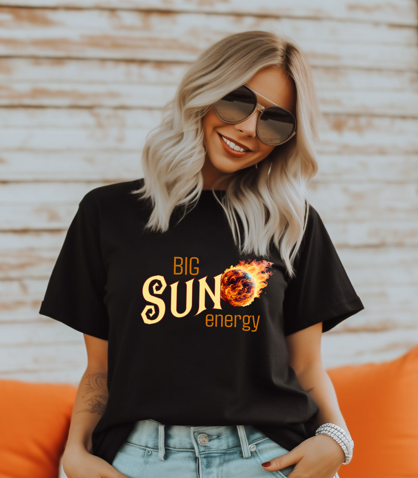 Big Sun Energy Adult Unisex Jersey Short Sleeve Tee