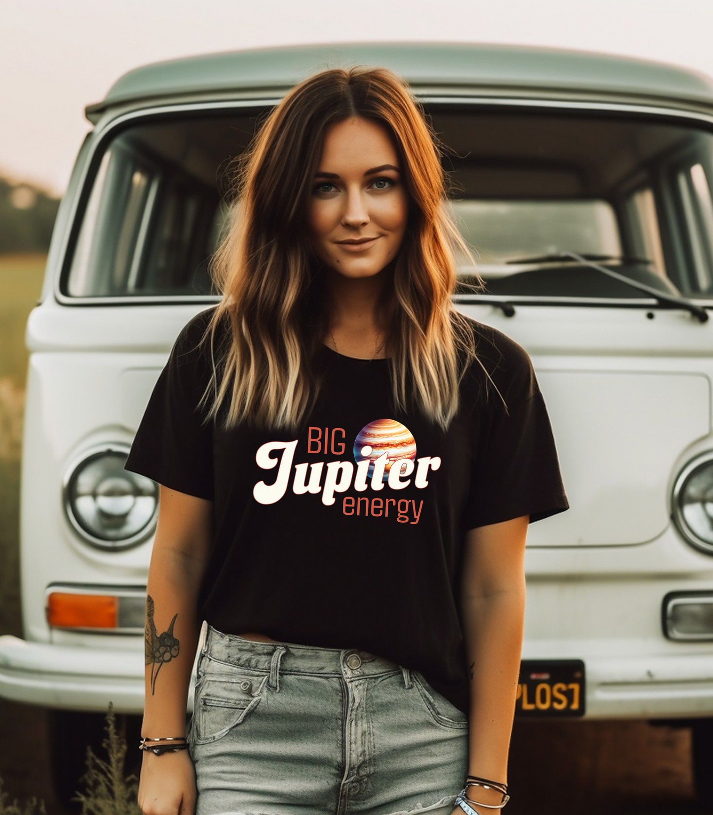 Big Jupiter Energy Adult Unisex Jersey Short Sleeve Tee