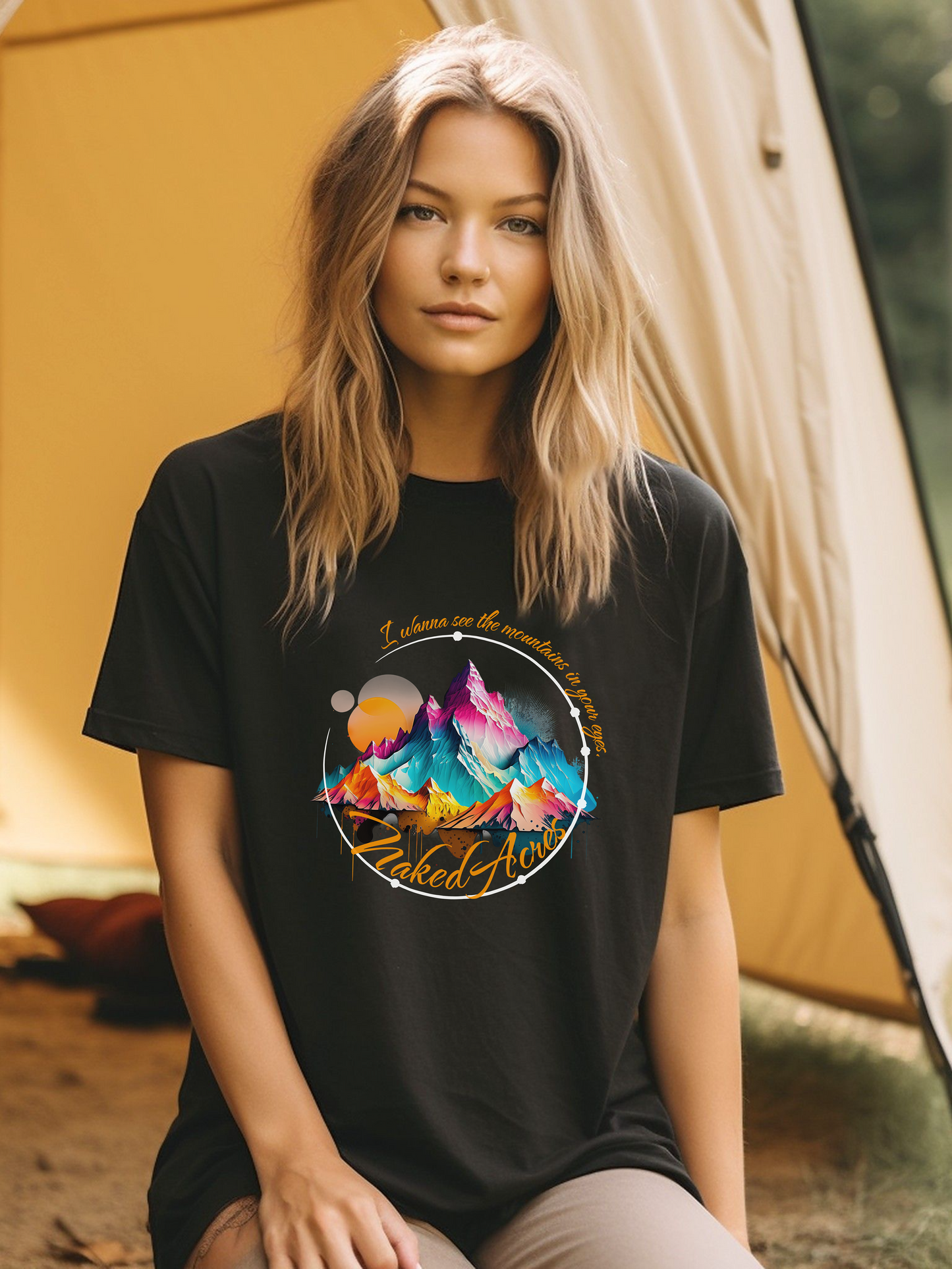 I Wanna See the Mountains in Your Eyes Adult Unisex Jersey Short Sleeve Tee