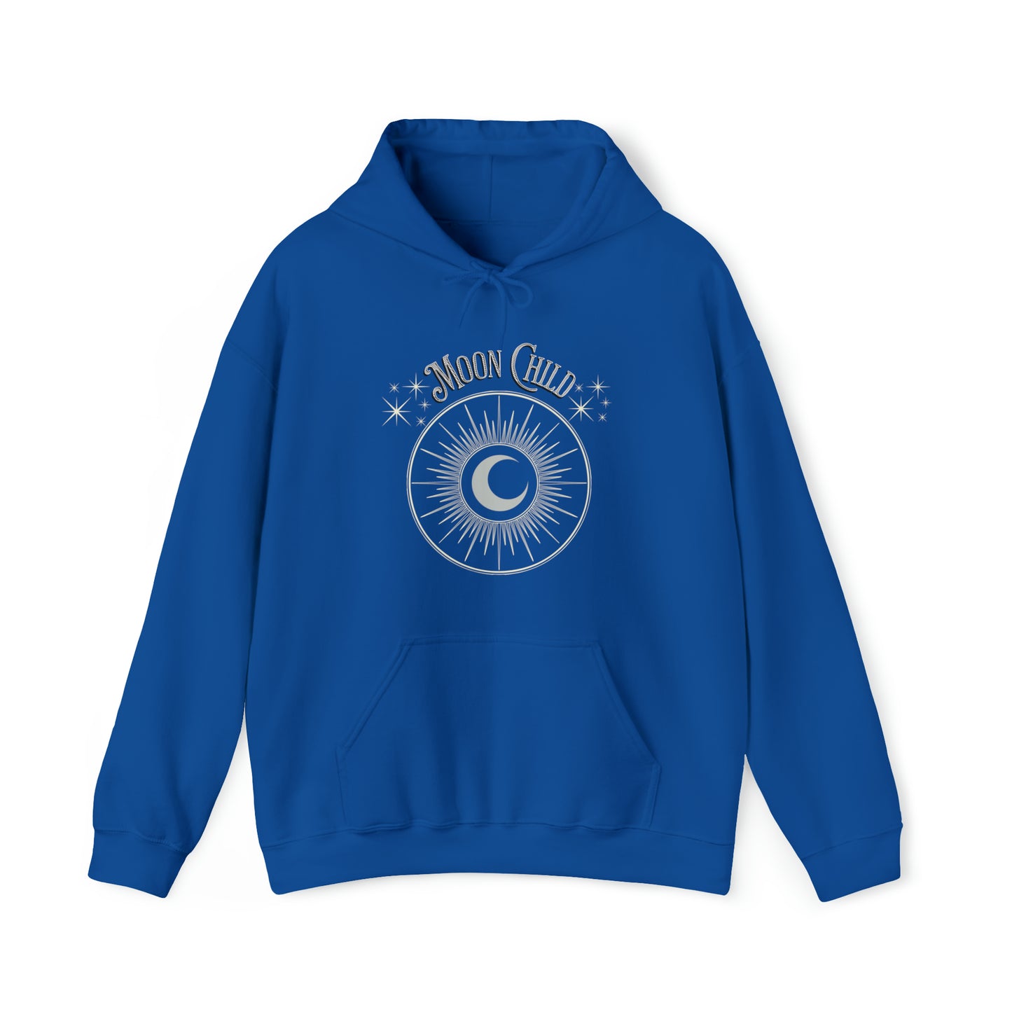 SolLingo Hoodie Moon Child Adult Unisex Heavy Blend™ Hooded Sweatshirt in 8 colors