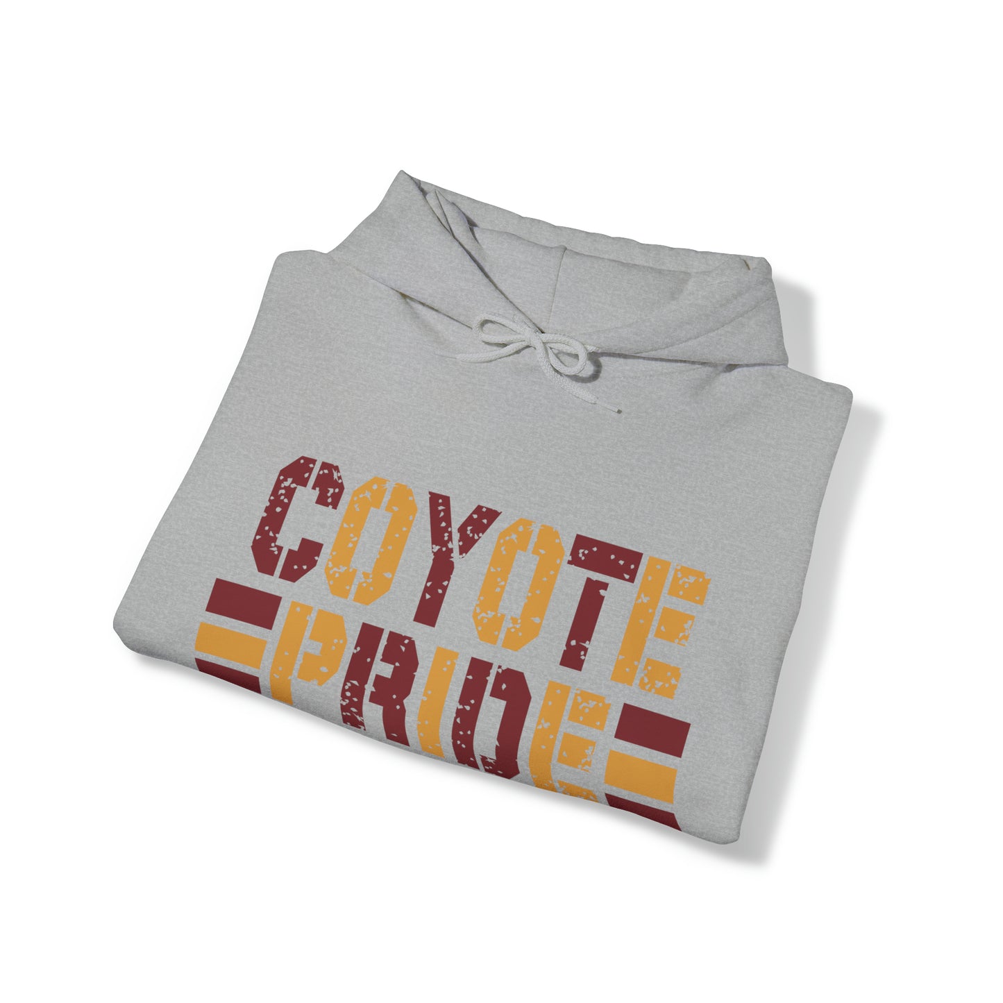 Shelby Coyotes Pride Adult Unisex Heavy Blend™ Hooded Sweatshirt in Black, Grey, or White
