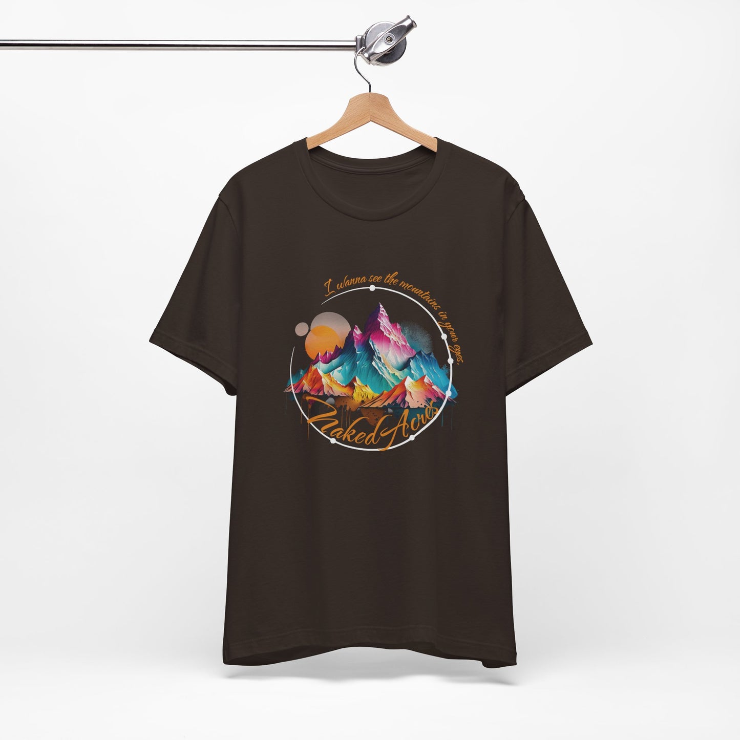 I Wanna See the Mountains in Your Eyes Adult Unisex Jersey Short Sleeve Tee