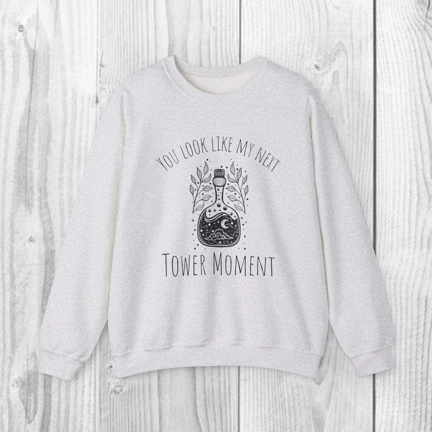 You Look Like My Next Tower Moment Adult Unisex Heavy Blend™ Crewneck Sweatshirt in 3 colors