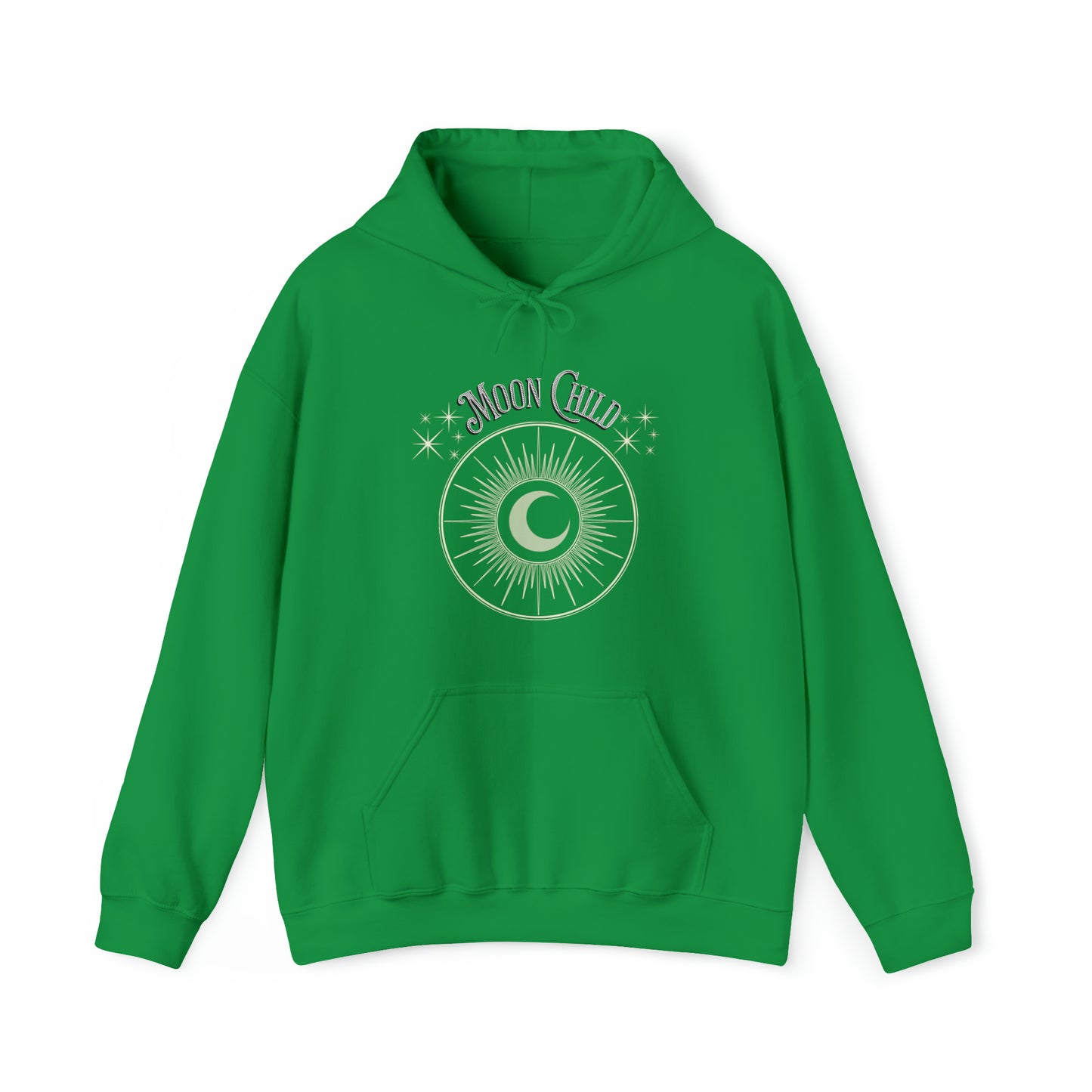SolLingo Hoodie Moon Child Adult Unisex Heavy Blend™ Hooded Sweatshirt in 8 colors