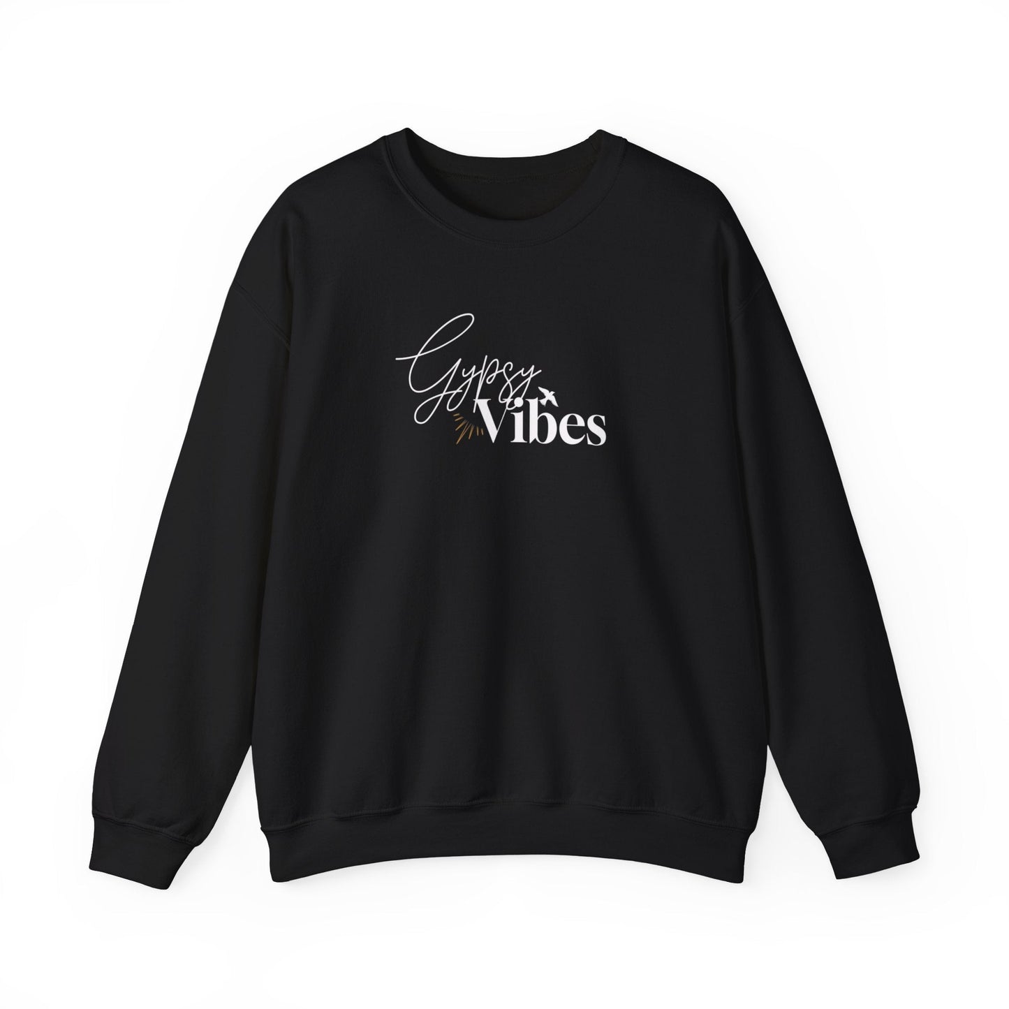 Gypsy Vibes Adult Unisex Heavy Blend™ Crewneck Sweatshirt in Black or White