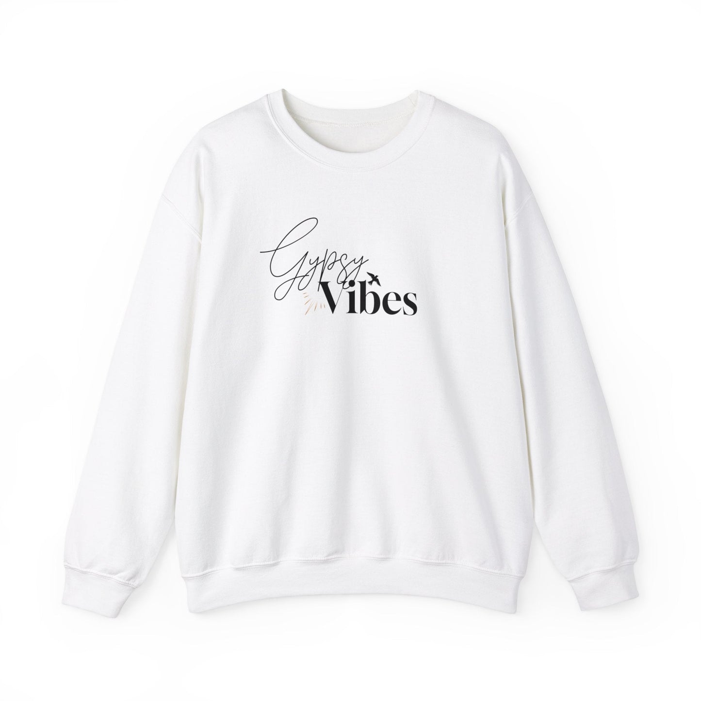 Gypsy Vibes Adult Unisex Heavy Blend™ Crewneck Sweatshirt in Black or White