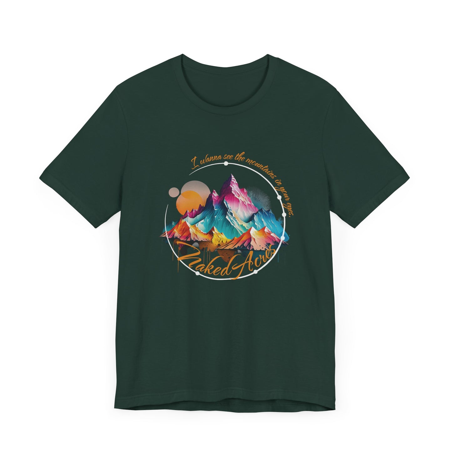 I Wanna See the Mountains in Your Eyes Adult Unisex Jersey Short Sleeve Tee
