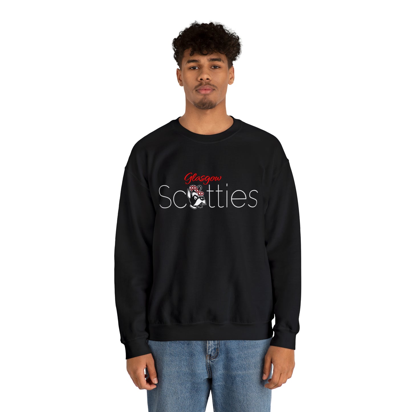 Glasgow Scotties Unisex Heavy Blend™ Crewneck Sweatshirt in Black