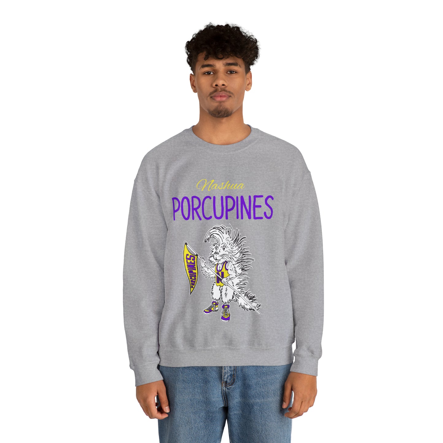 Nashua Porcupines Unisex Heavy Blend™ Crewneck Sweatshirt