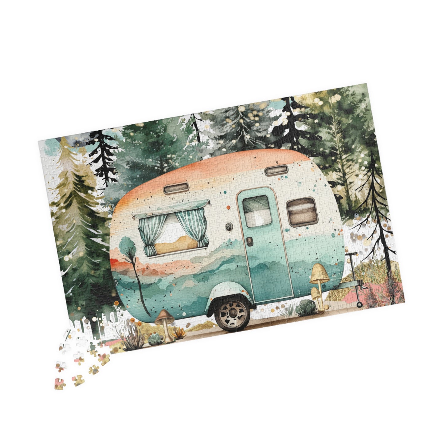 Puzzle- Retro Camper (110, 252, 520, 1014-piece)