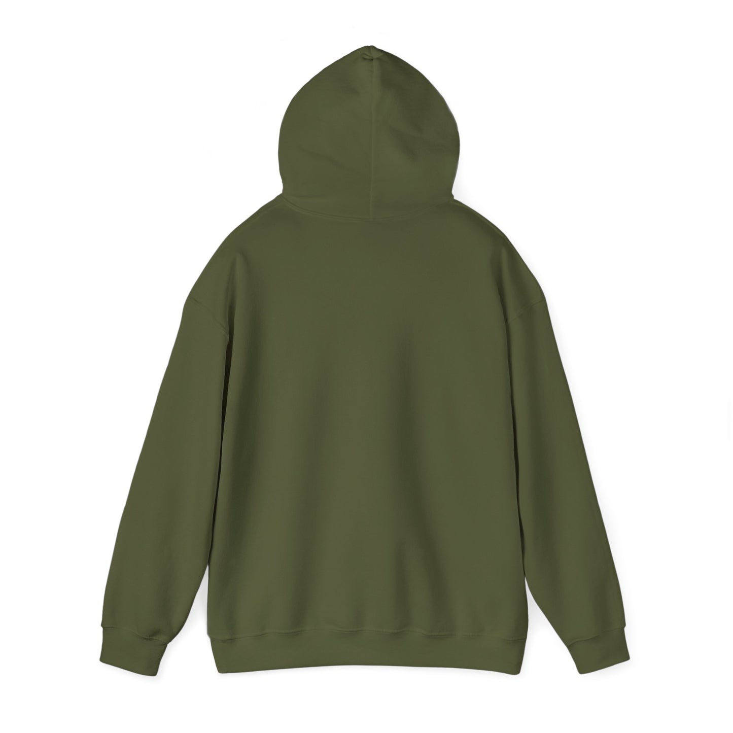 Naked Acres Montana Adult Unisex Heavy Blend™ Hooded Sweatshirt in Black, Military Green, Dark Heather, and Navy