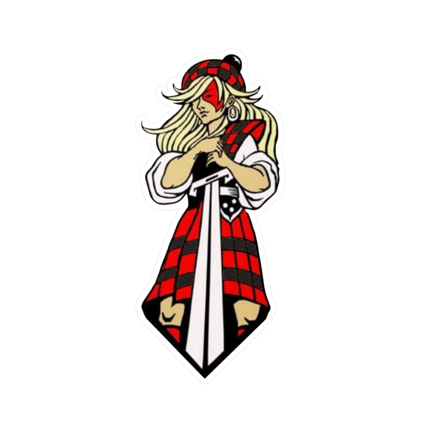 Glasgow Highlanders Girl Kiss-Cut Vinyl Decal in 4 sizes