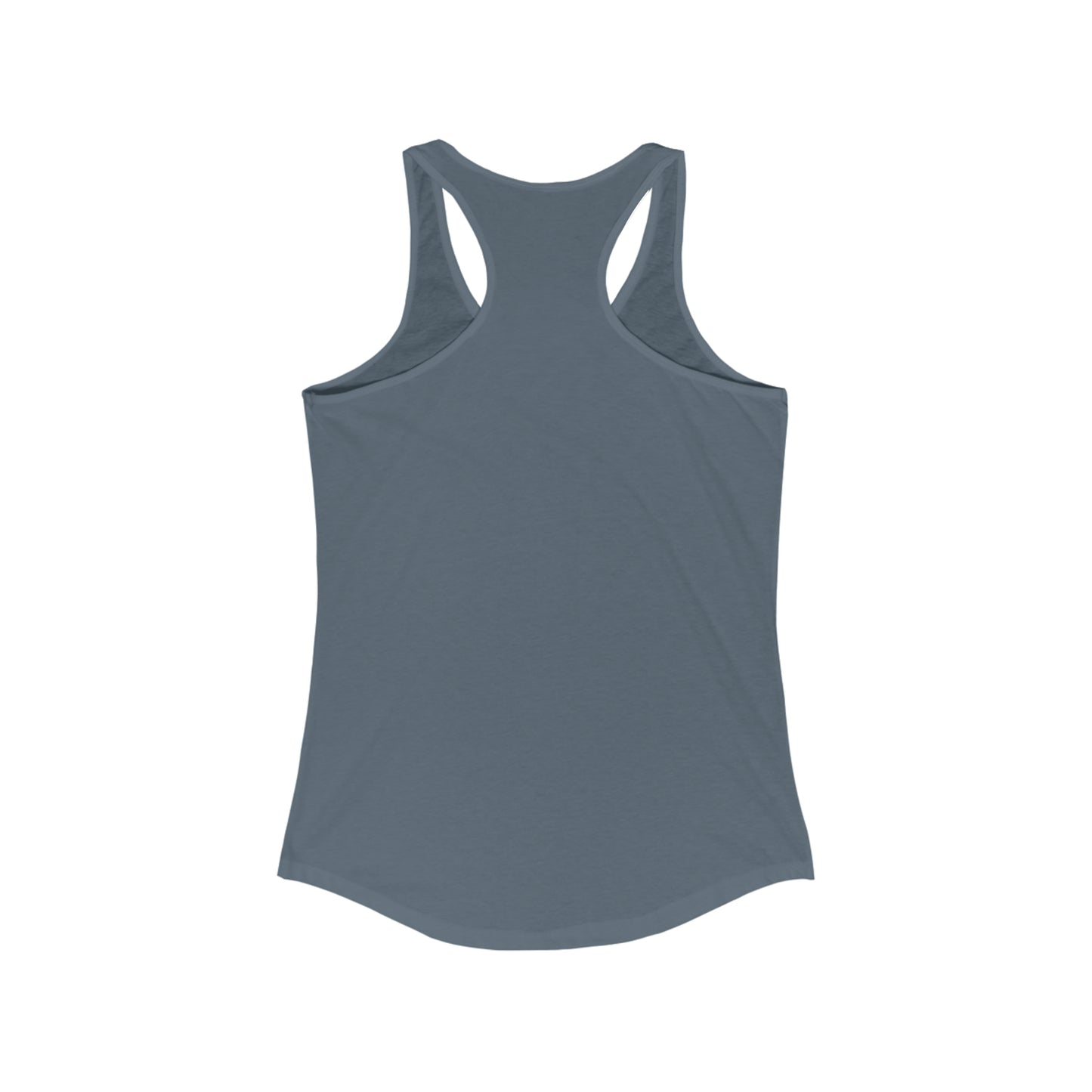 Naked Acres Hi-Line Life MT Women's Ideal Racerback Tank in Black, Heather Grey, Warm Grey, Military Green, and Indigo