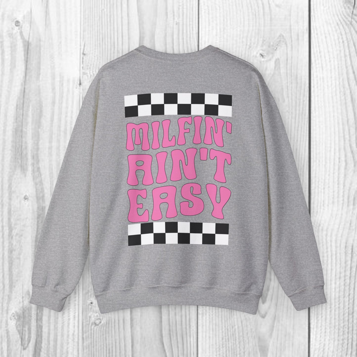 Sol Lingo Milfin' Ain't Easy Adult Unisex Heavy Blend™ Crewneck Sweatshirt in 7 colors