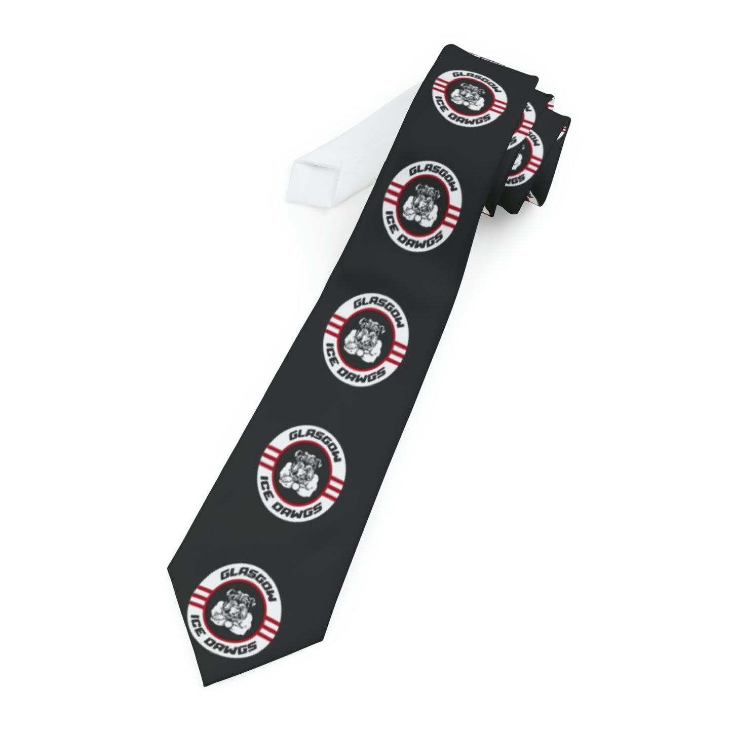 Glasgow Ice Dawgs Black Logo Necktie