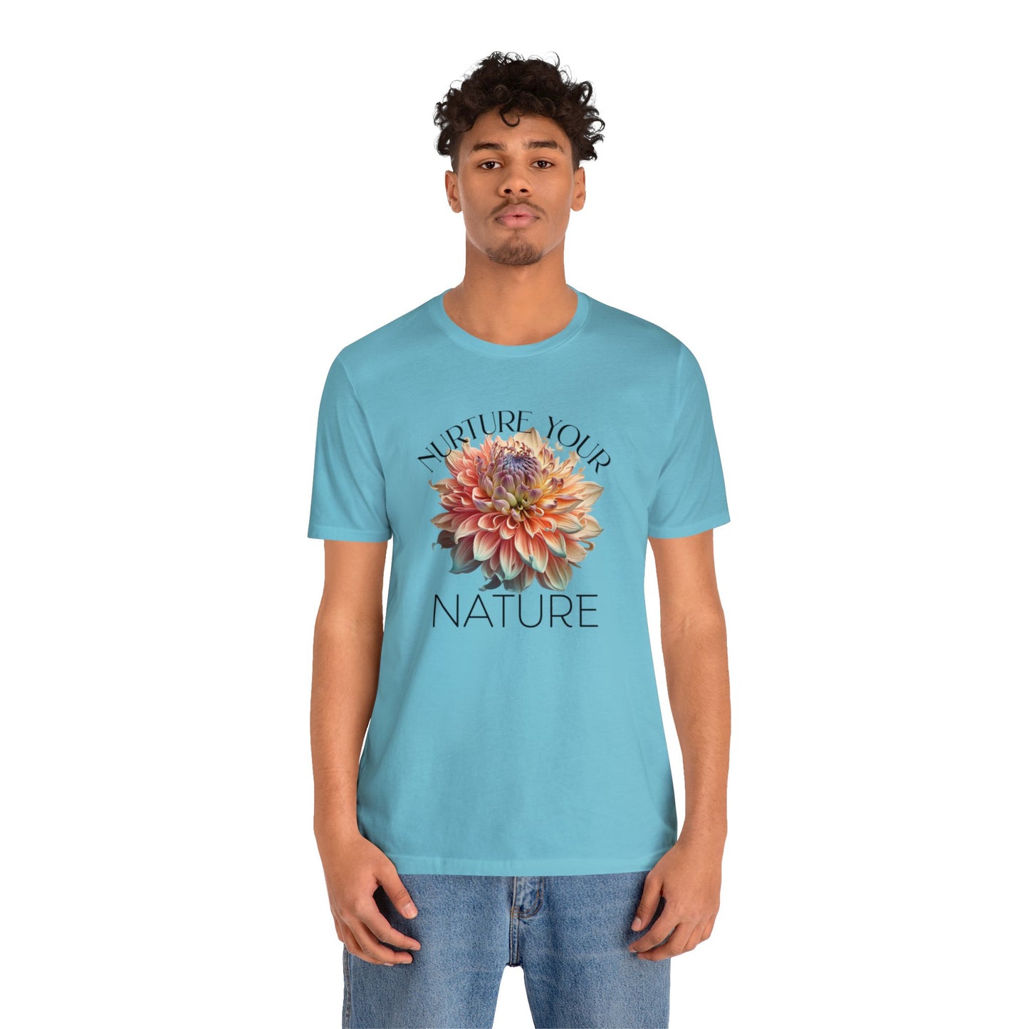 SolLingo Tee Nurture Your Nature Adult Unisex Jersey Short Sleeve Tee in 16 Colors