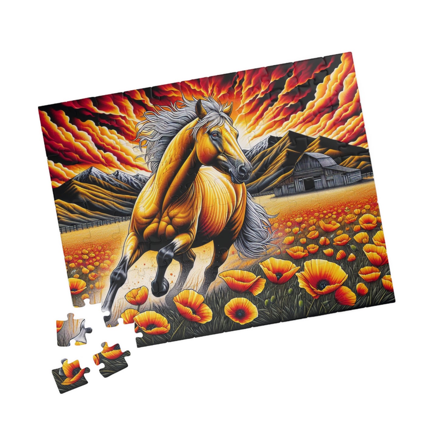 Puzzle- Palomino and Poppy (110, 252, 520, 1014-piece)