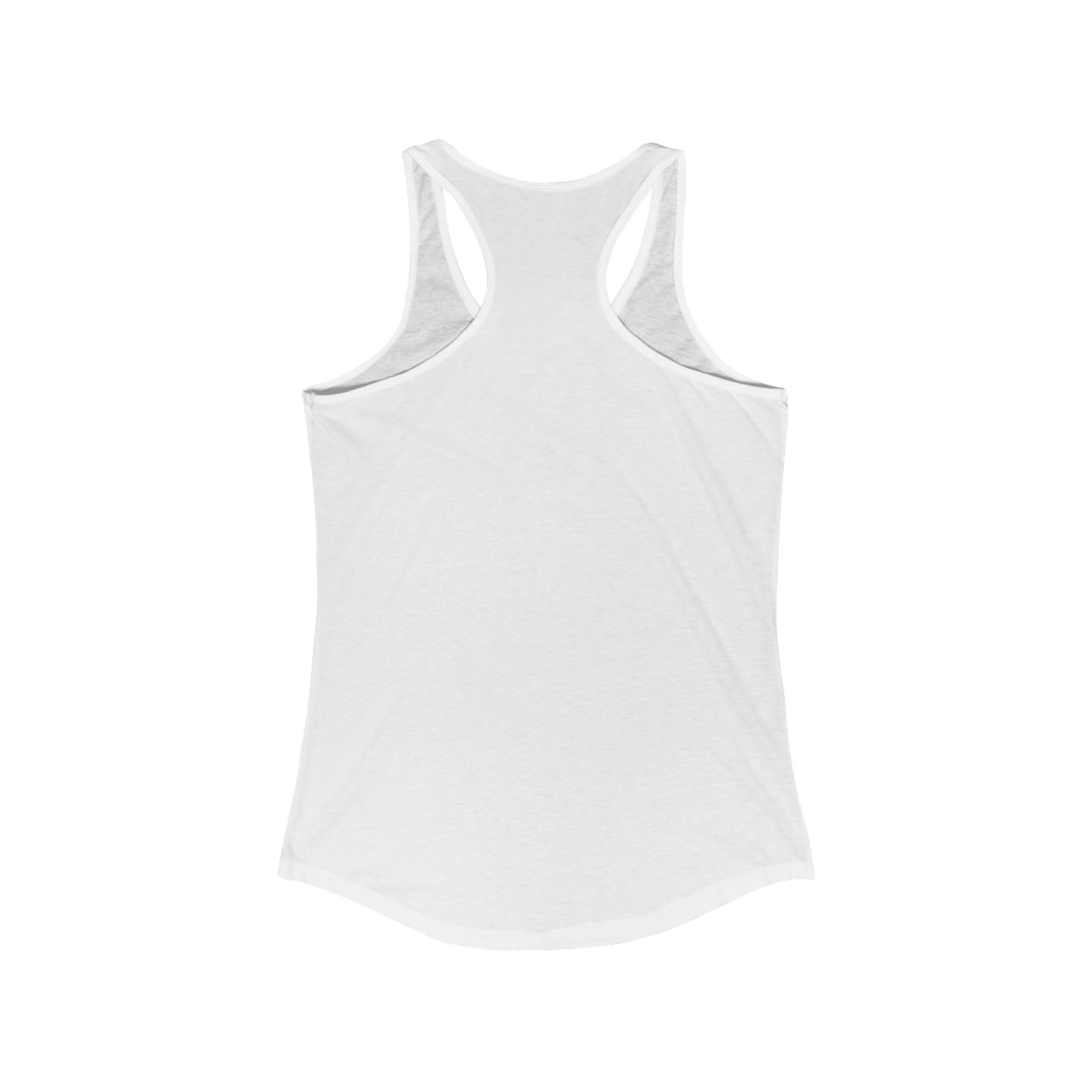 SolLingo Geo Star Women's Ideal Racerback Tank in Grey and White