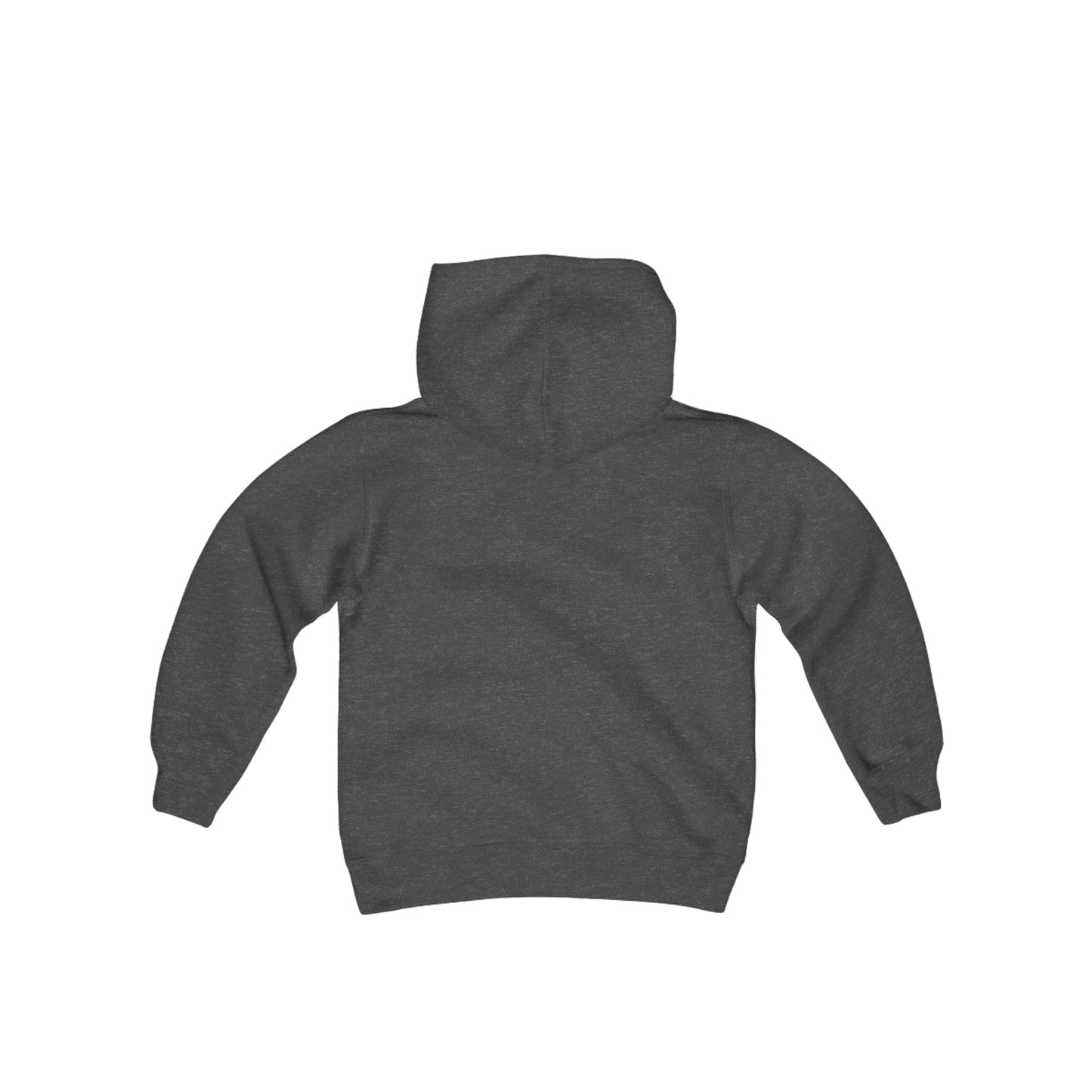 Shelby Coyotes Go Yotes with Mascot Youth Heavy Blend Hooded Sweatshirt in White or Grey, Black, or Heathered Charcoal