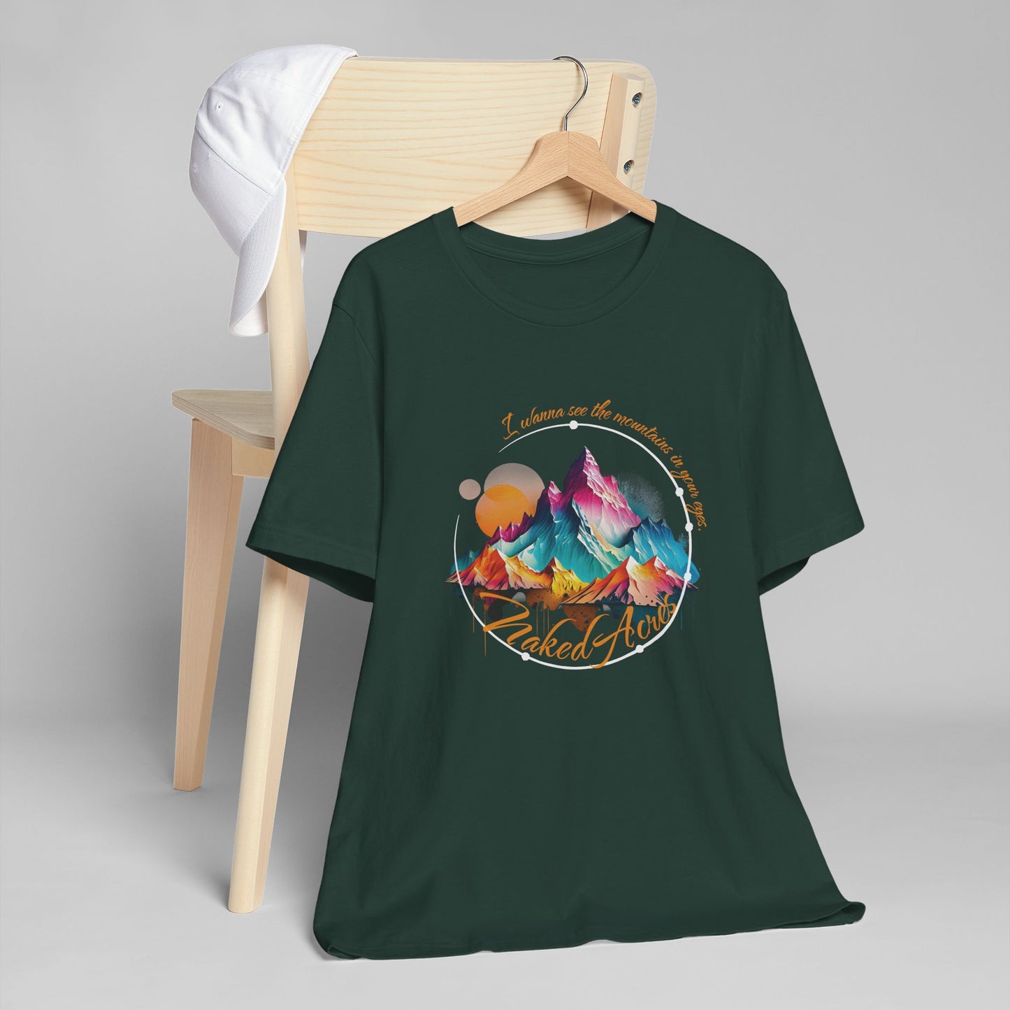 I Wanna See the Mountains in Your Eyes Adult Unisex Jersey Short Sleeve Tee