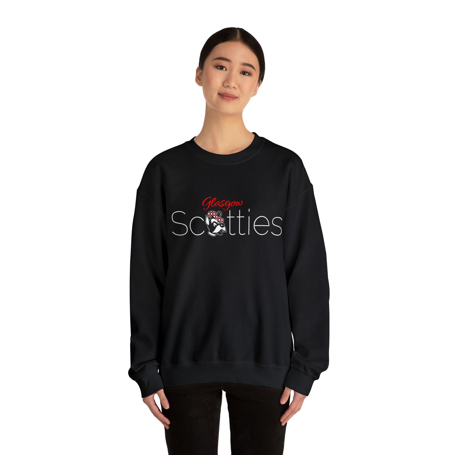 Glasgow Scotties Unisex Heavy Blend™ Crewneck Sweatshirt in Black