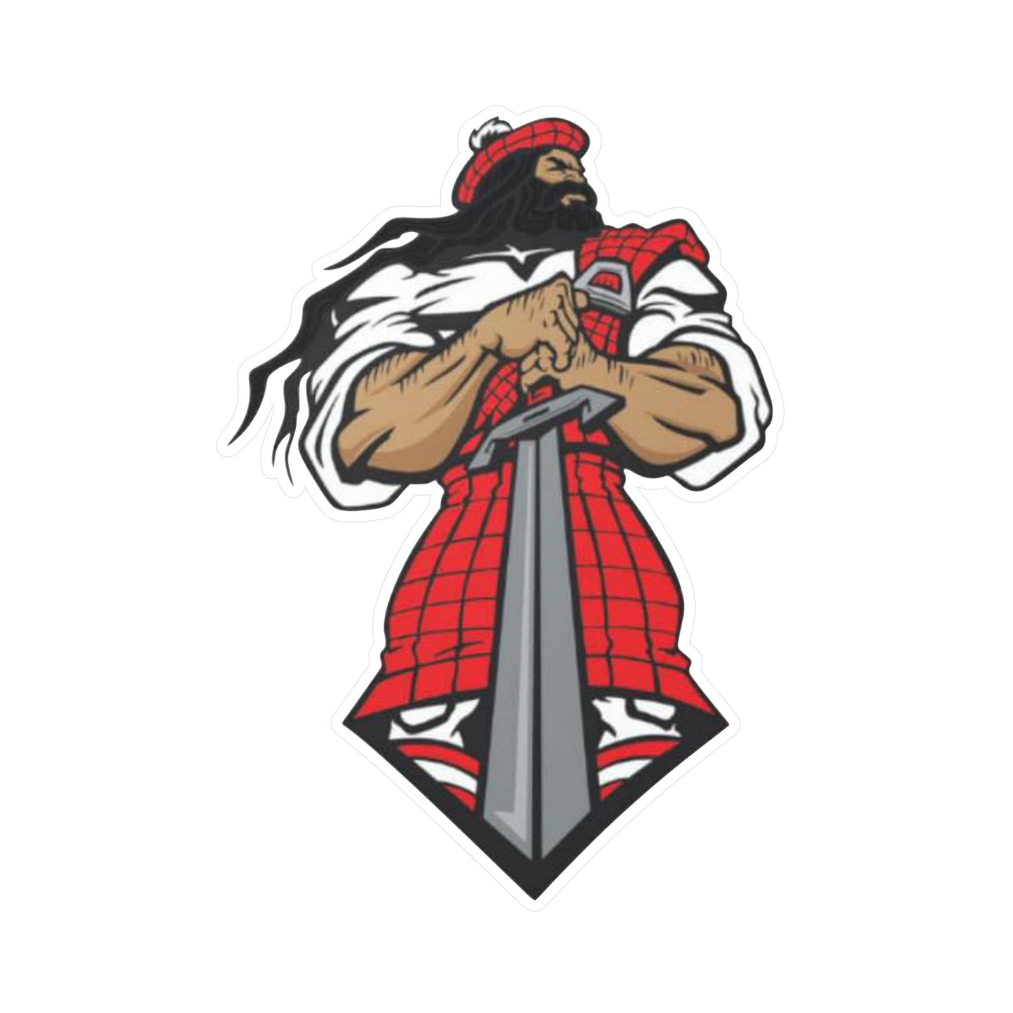 Glasgow Highlanders Guy Kiss-Cut Vinyl Decal in 4 sizes