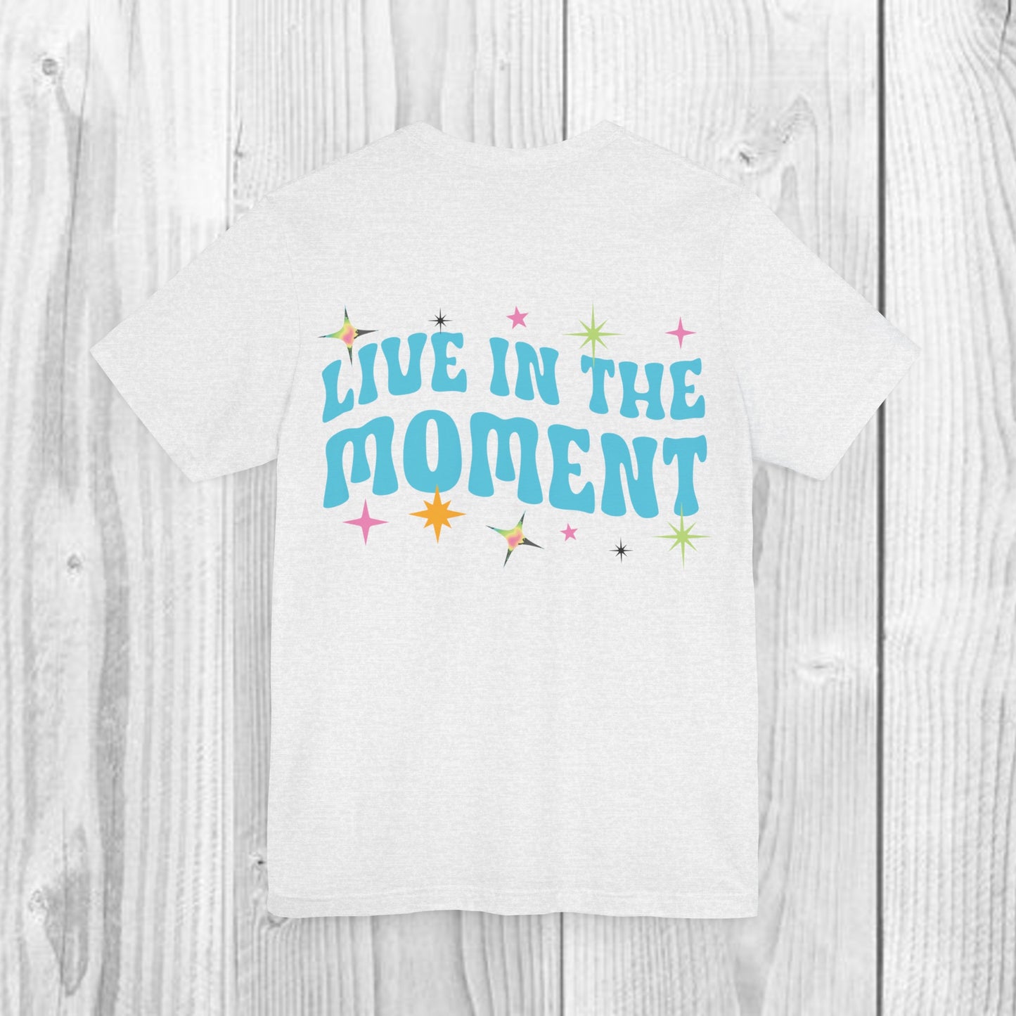 SolLingo Live in the Moment Adult Unisex Jersey Short Sleeve Tee in 9 colors