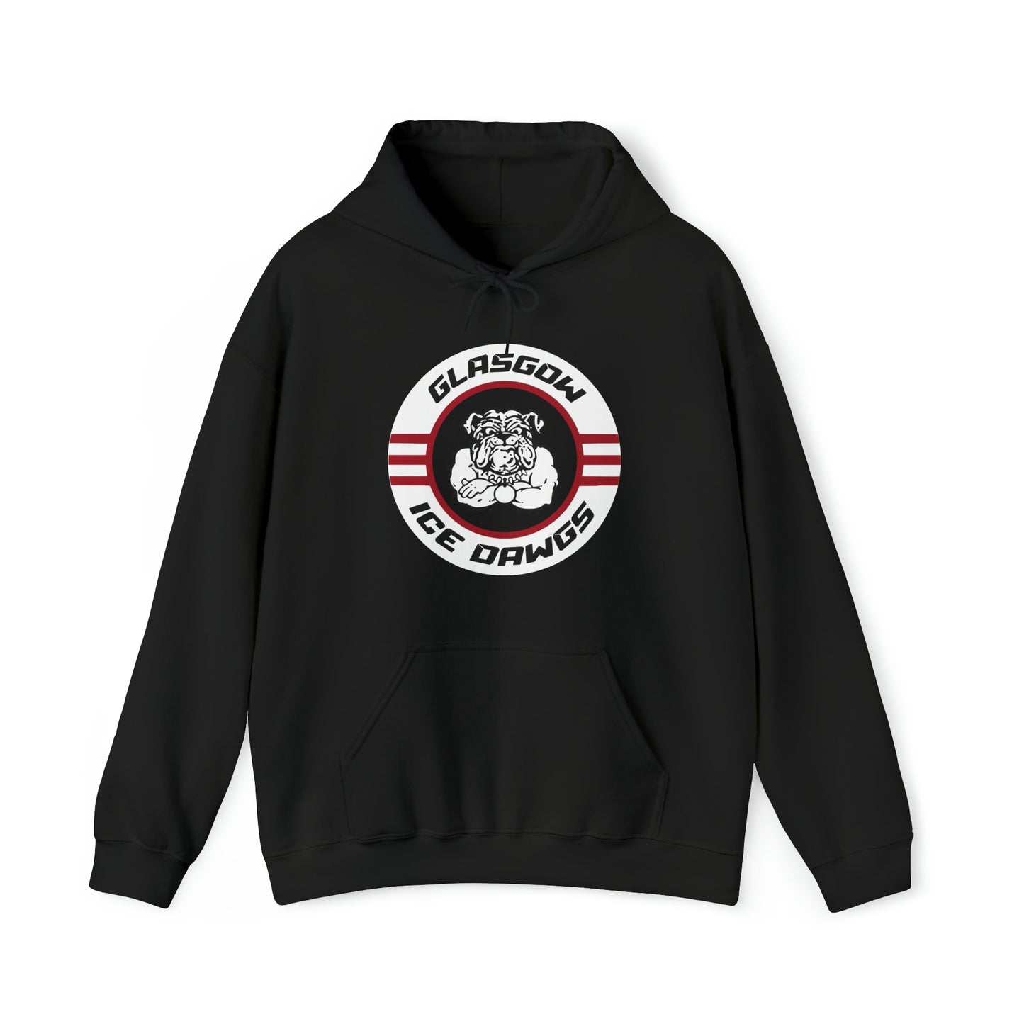 Glasgow Ice Dawgs Adult Unisex Heavy Blend™ Hooded Sweatshirt in Black, White, or Grey