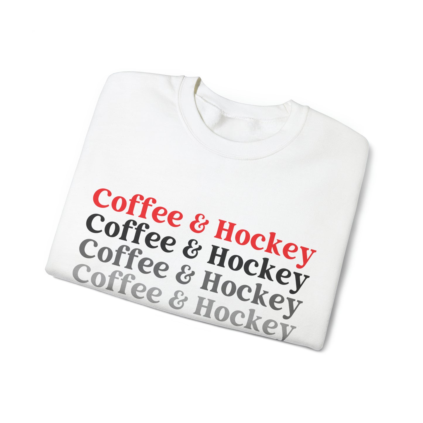 Glasgow Ice Dawgs Coffee and Hockey Adult Unisex Heavy Blend™ Crewneck Sweatshirt