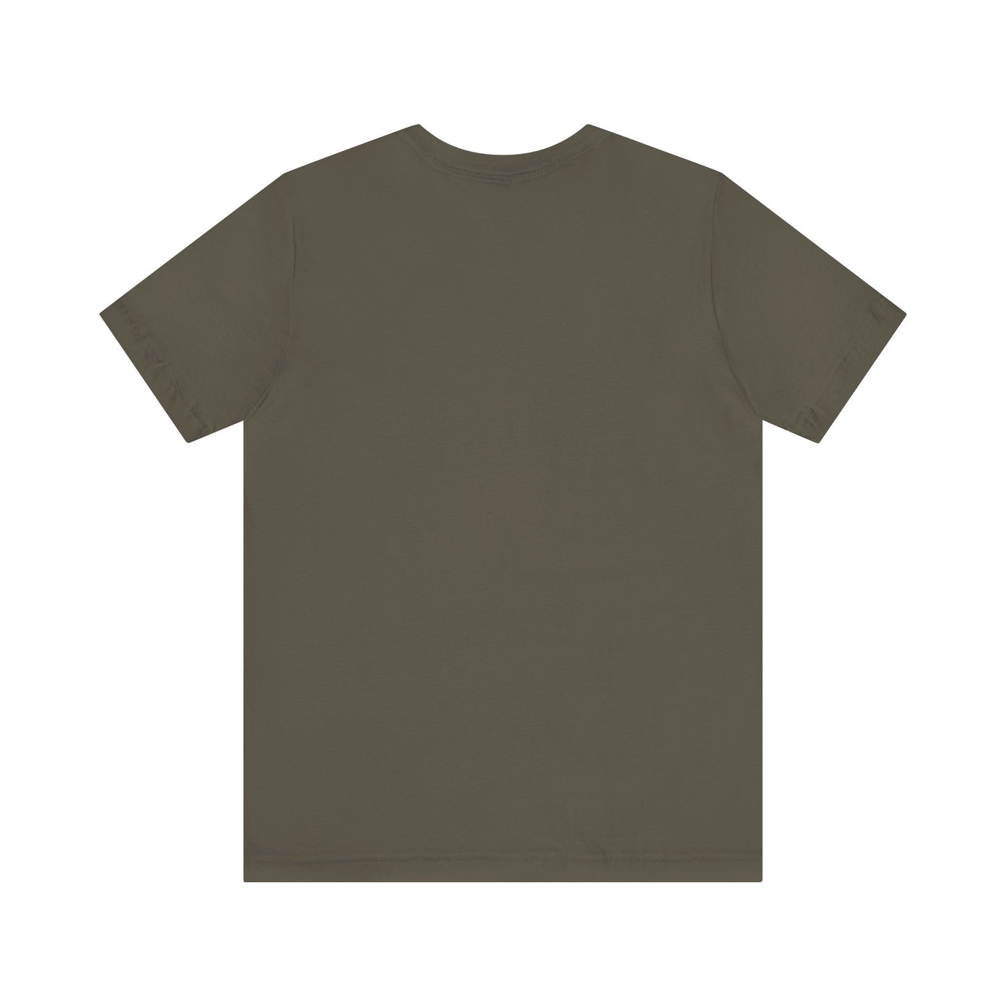 Naked Acres Nowhere Montana Adult Unisex Jersey Short Sleeve Tee in White, Natural, Heather Olive, and Army