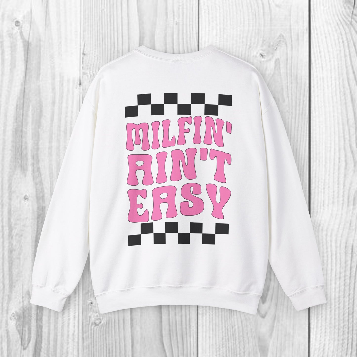 Sol Lingo Milfin' Ain't Easy Adult Unisex Heavy Blend™ Crewneck Sweatshirt in 7 colors