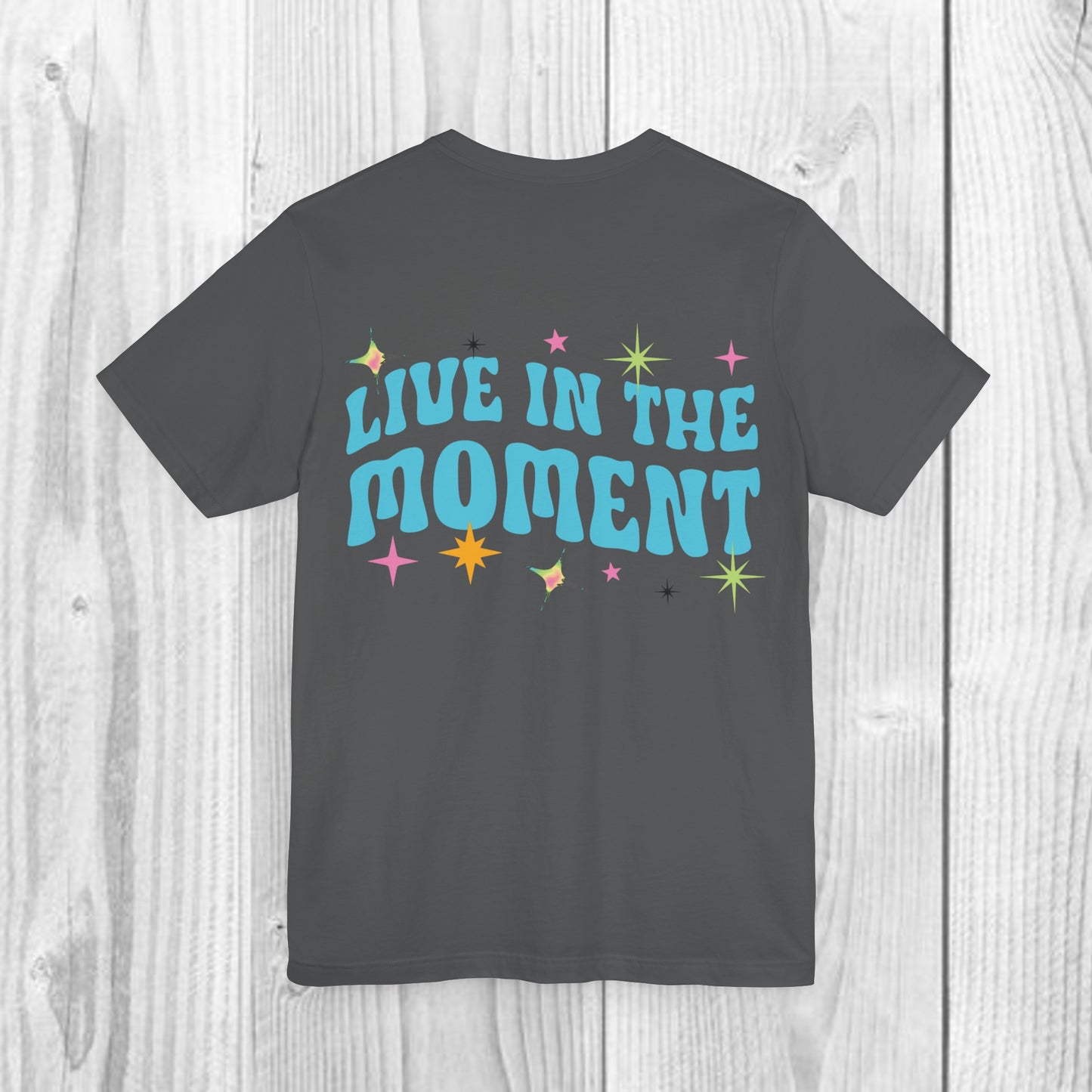 SolLingo Live in the Moment Adult Unisex Jersey Short Sleeve Tee in 9 colors