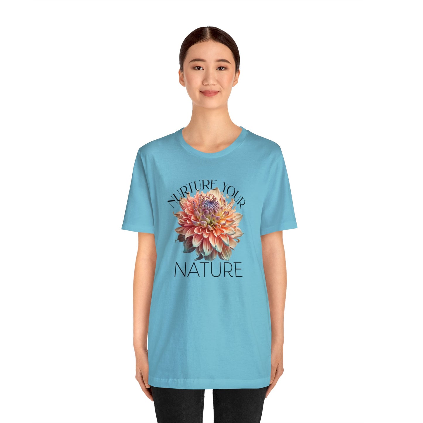 SolLingo Tee Nurture Your Nature Adult Unisex Jersey Short Sleeve Tee in 16 Colors