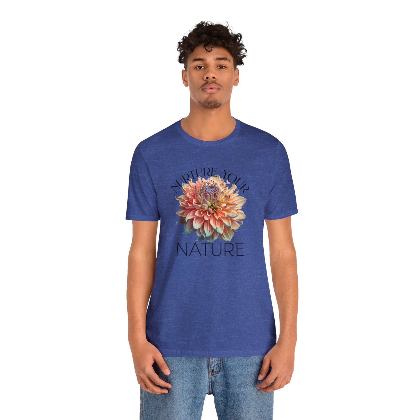 SolLingo Tee Nurture Your Nature Adult Unisex Jersey Short Sleeve Tee in 16 Colors