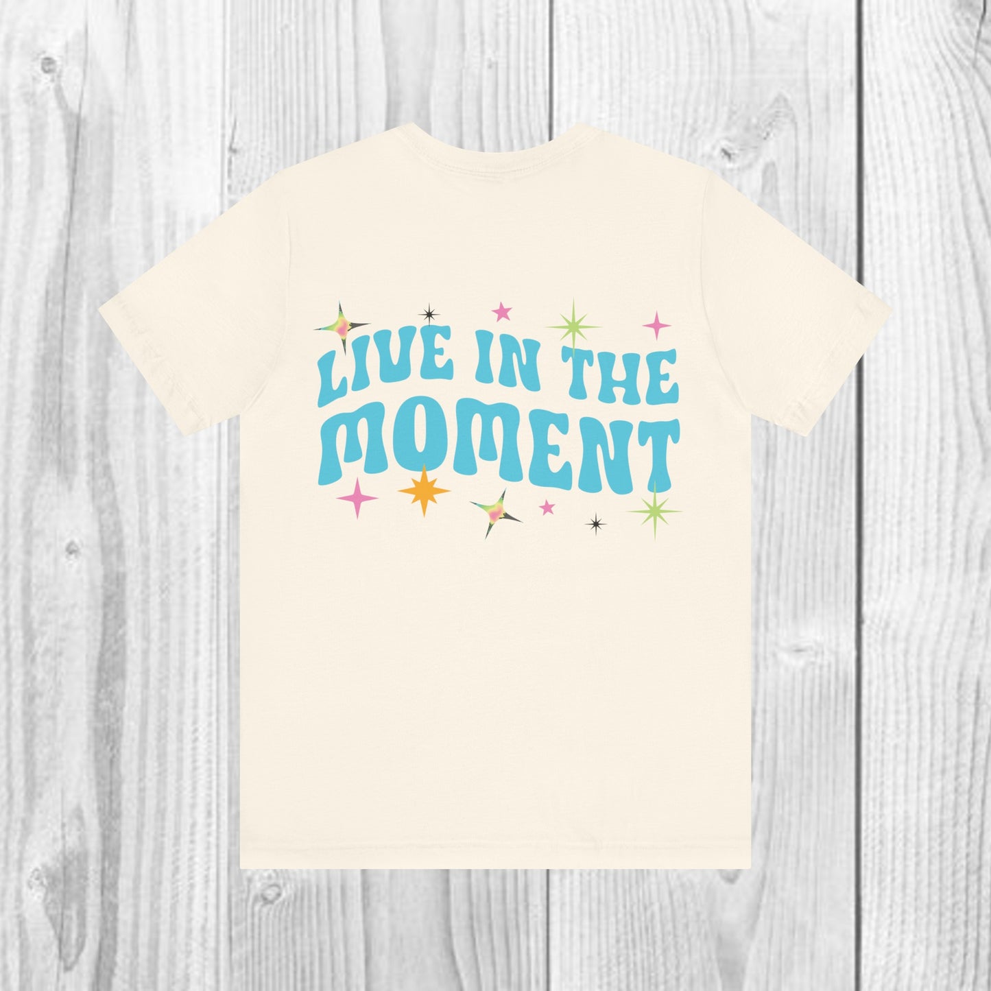 SolLingo Live in the Moment Adult Unisex Jersey Short Sleeve Tee in 9 colors